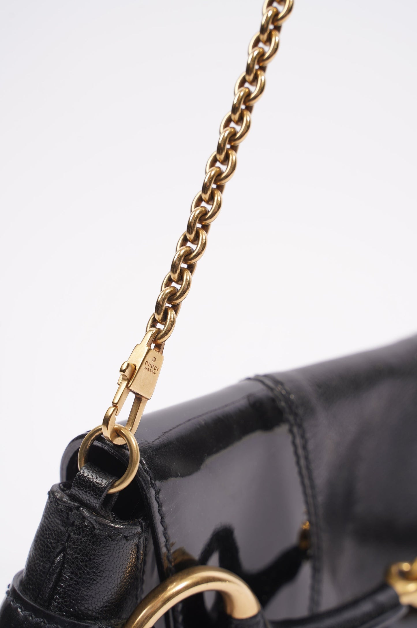 Gucci Womens Horsebit Vintage Tom Ford Bag Black