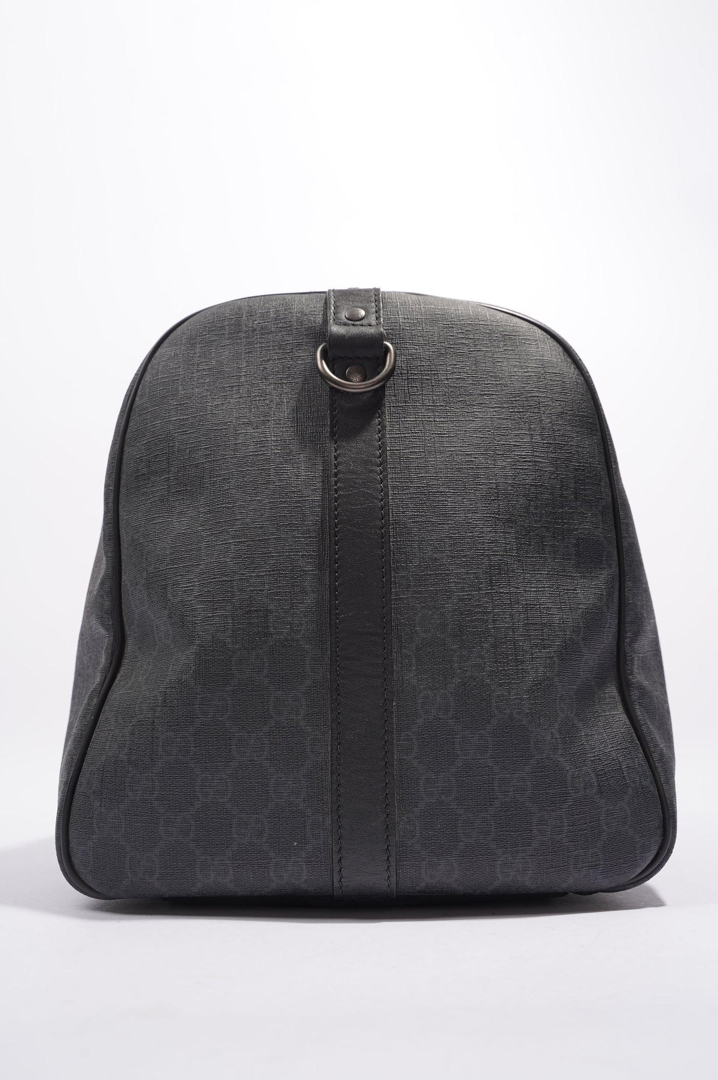Gucci Mens GG Duffle Bag Grey Canvas