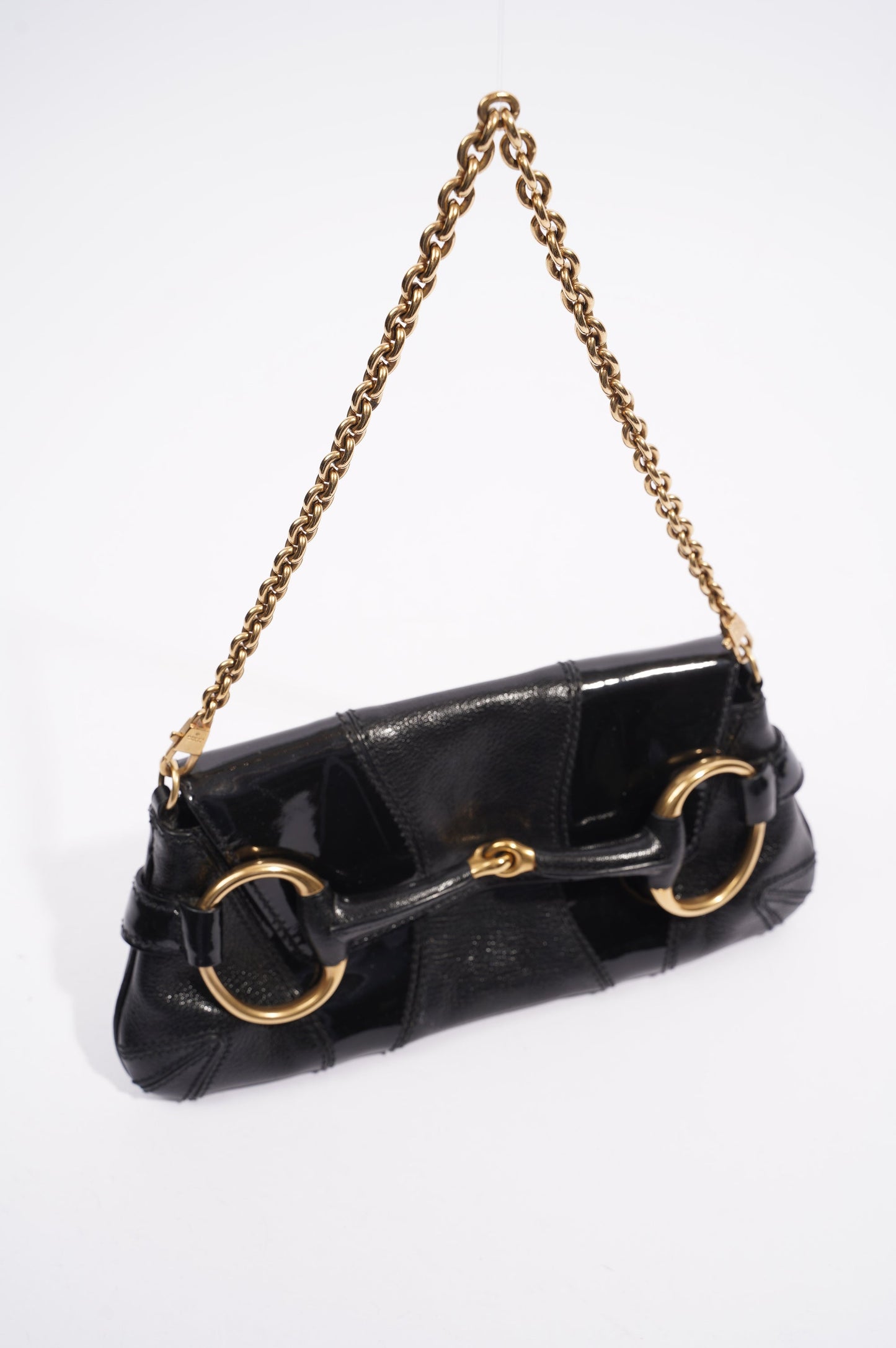 Gucci Womens Horsebit Vintage Tom Ford Bag Black