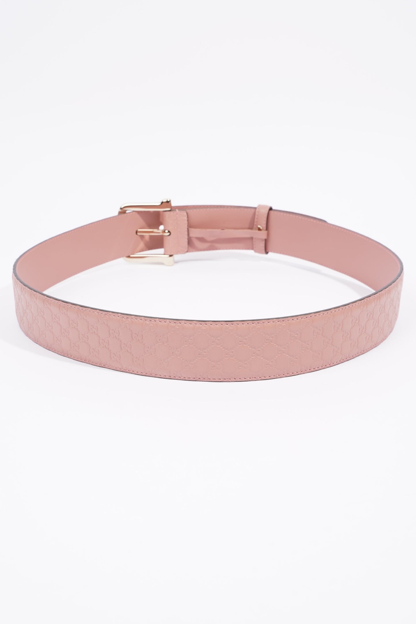 Gucci Belt With Square Buckle Nude Leather 95cm 38"