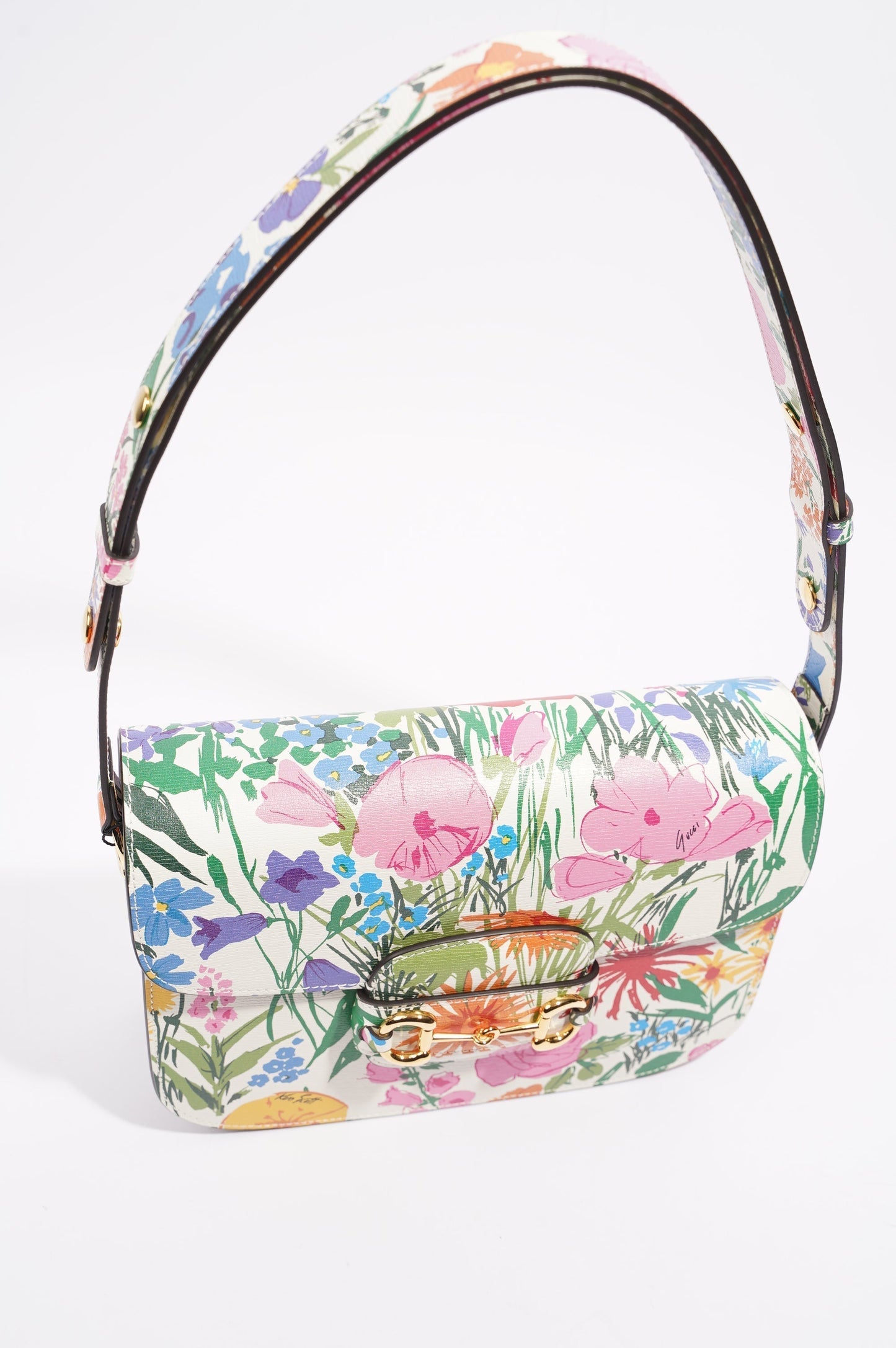 Gucci x Ken Scott Womens Horsebit Floral Multicolour