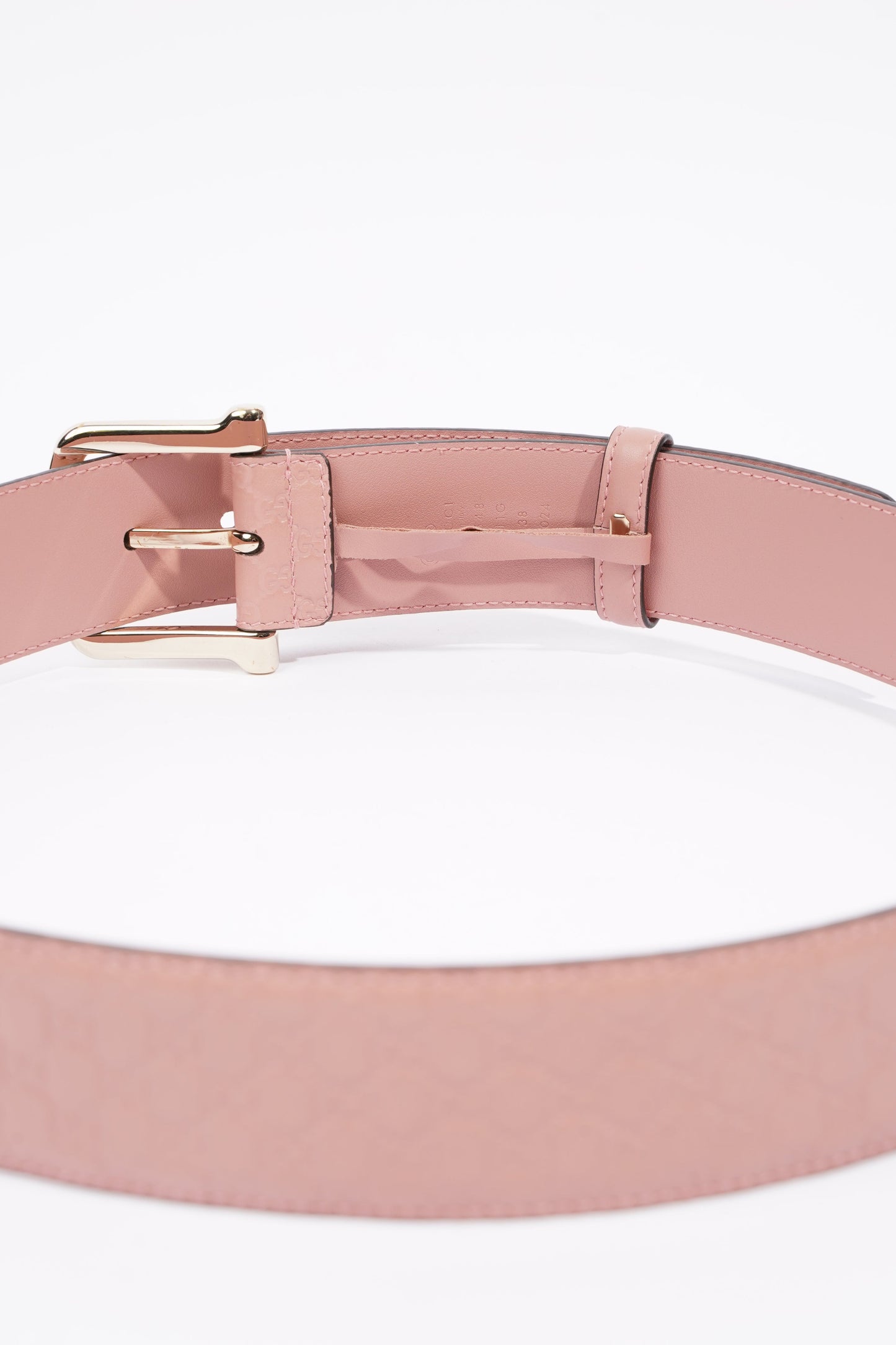 Gucci Belt With Square Buckle Nude Leather 95cm 38"