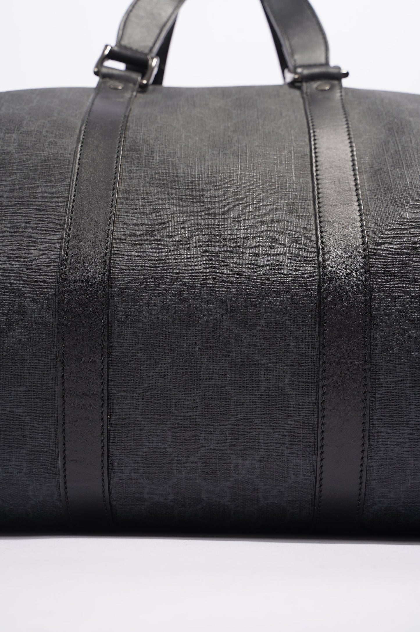 Gucci Mens GG Duffle Bag Grey Canvas