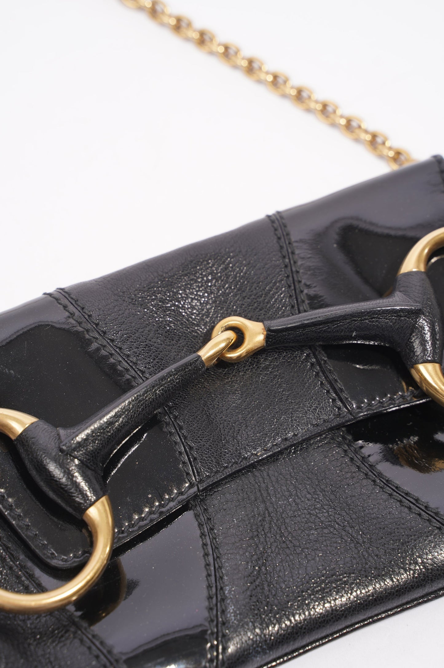 Gucci Womens Horsebit Vintage Tom Ford Bag Black