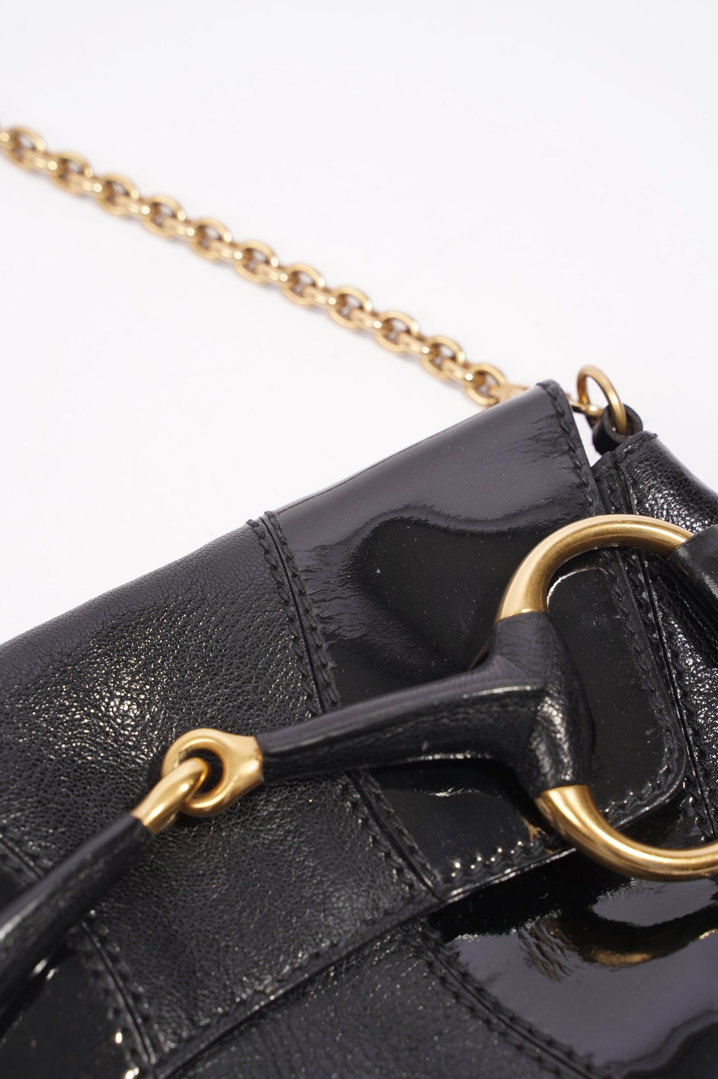 Gucci Womens Horsebit Vintage Tom Ford Bag Black