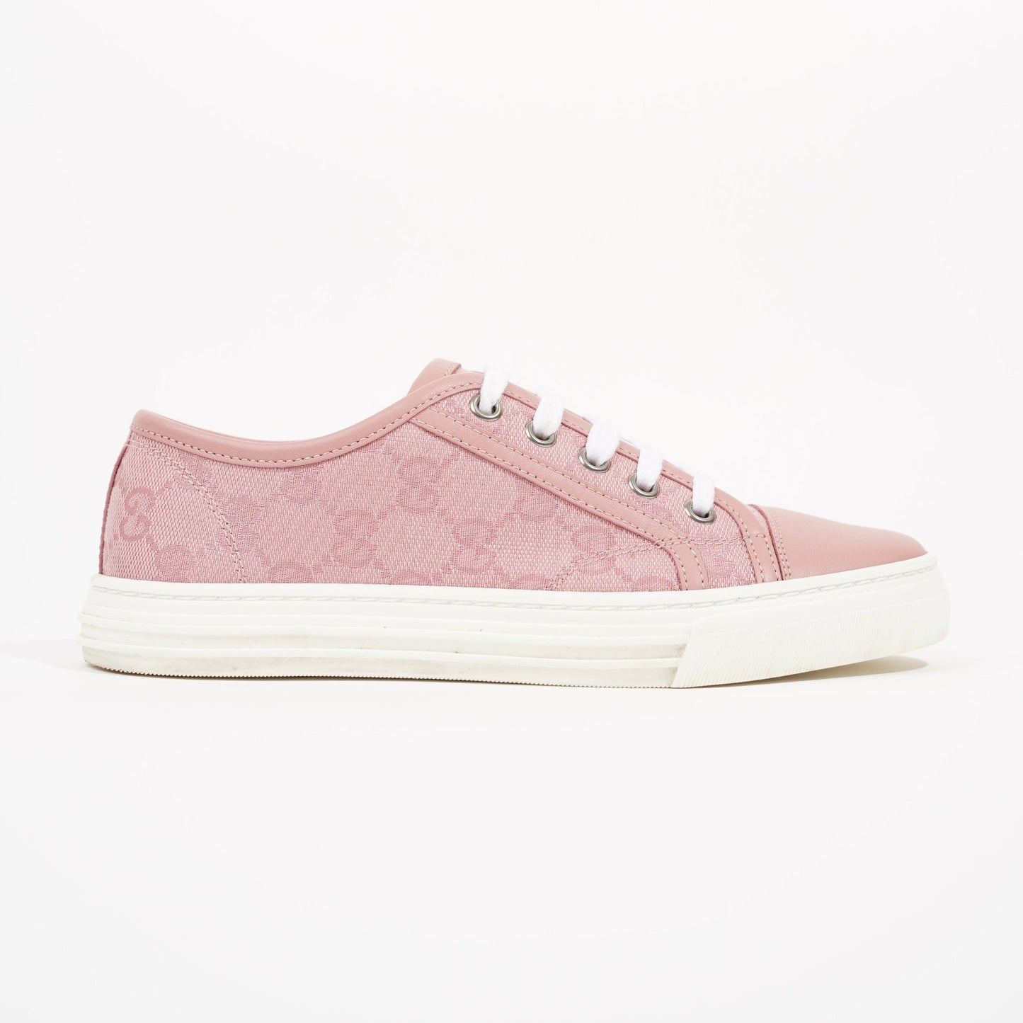 Gucci Womens GG Low Top Sneaker Pink EU 34.5 / UK 1.5