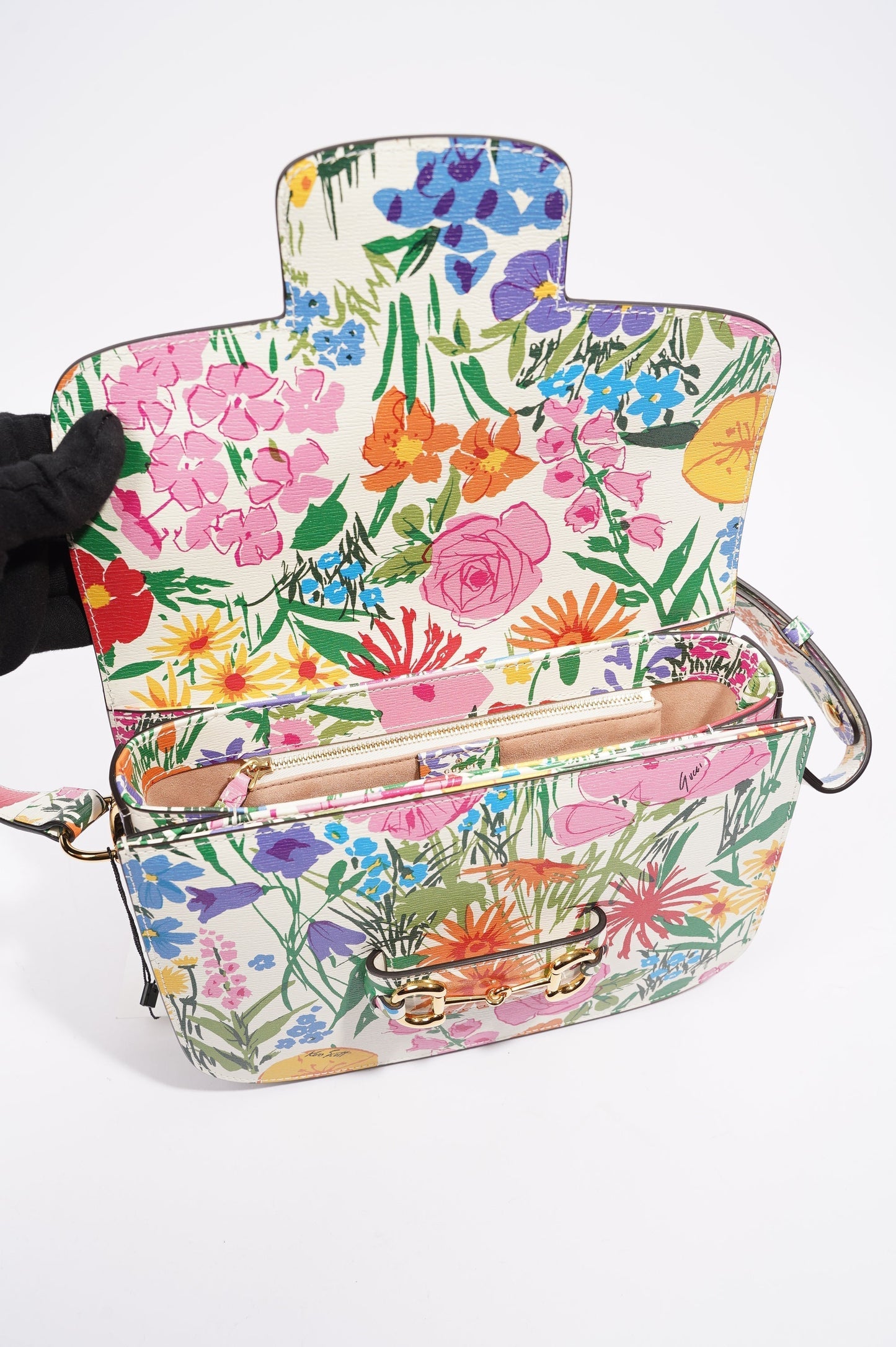 Gucci x Ken Scott Womens Horsebit Floral Multicolour