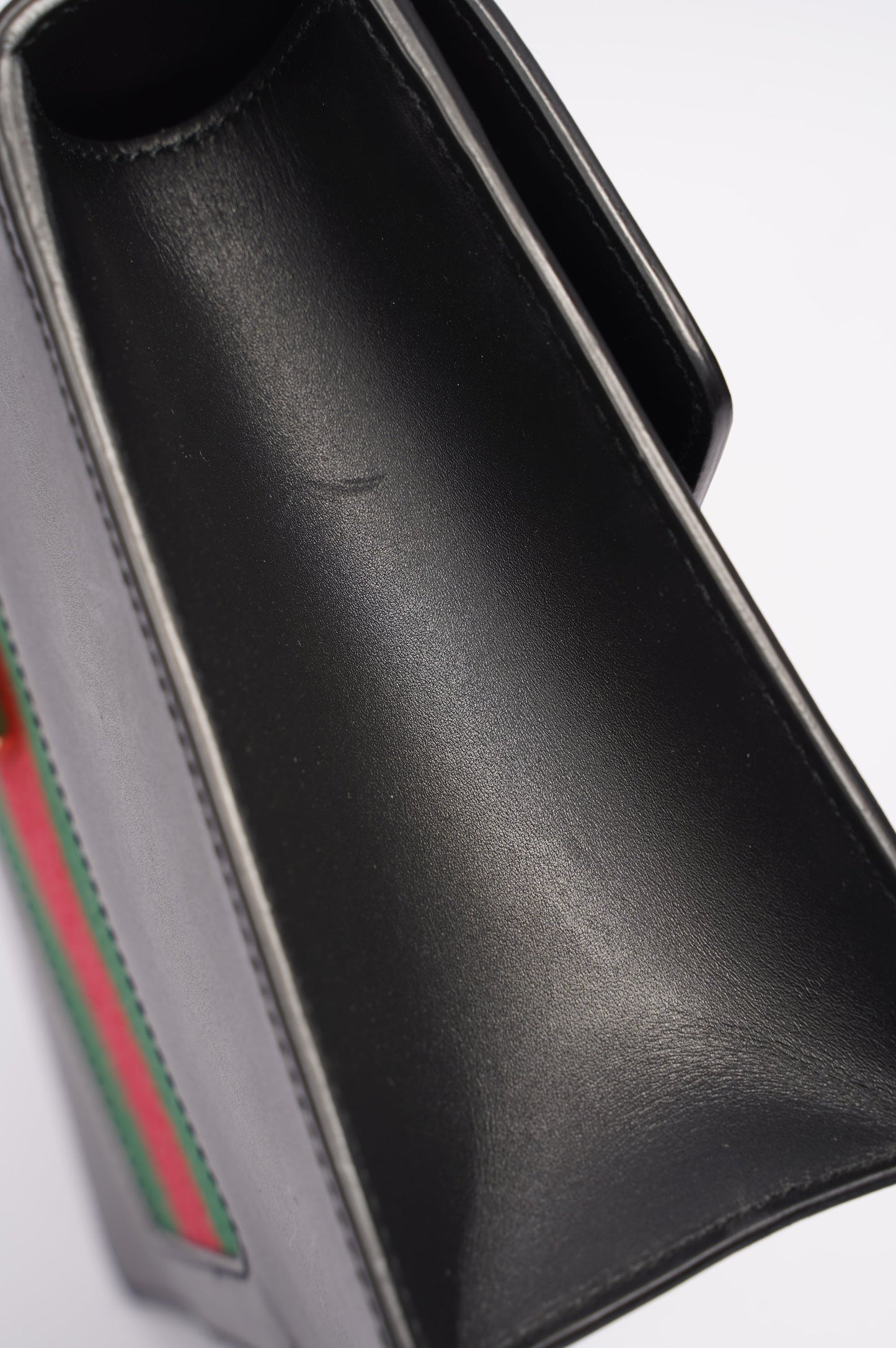 Gucci Womens Sylvie Black / Green / Red Medium