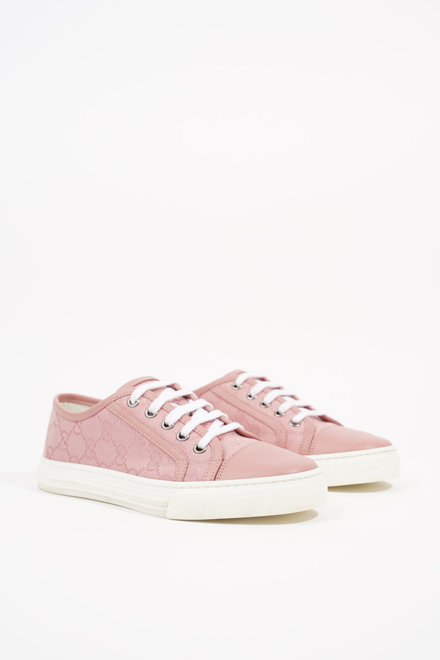Gucci Womens GG Low Top Sneaker Pink EU 34.5 / UK 1.5