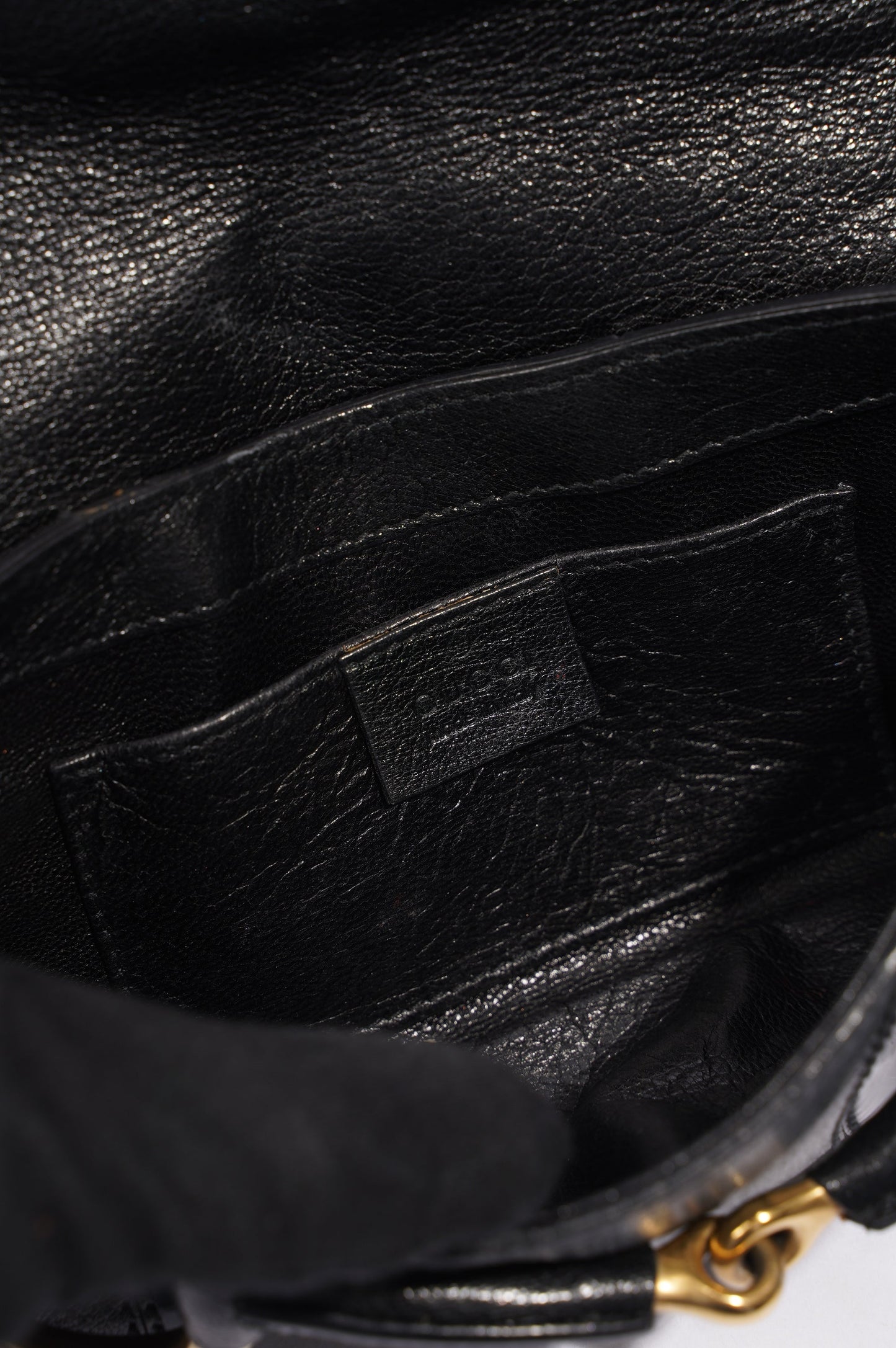 Gucci Womens Horsebit Vintage Tom Ford Bag Black