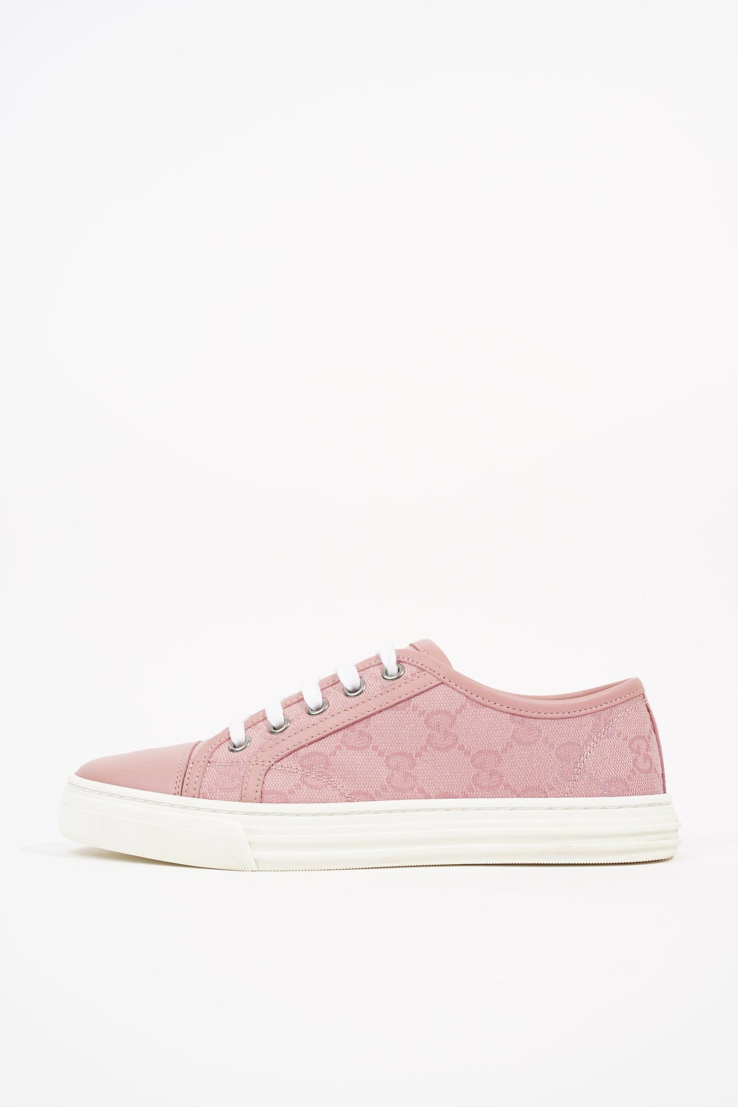 Gucci Womens GG Low Top Sneaker Pink EU 34.5 / UK 1.5