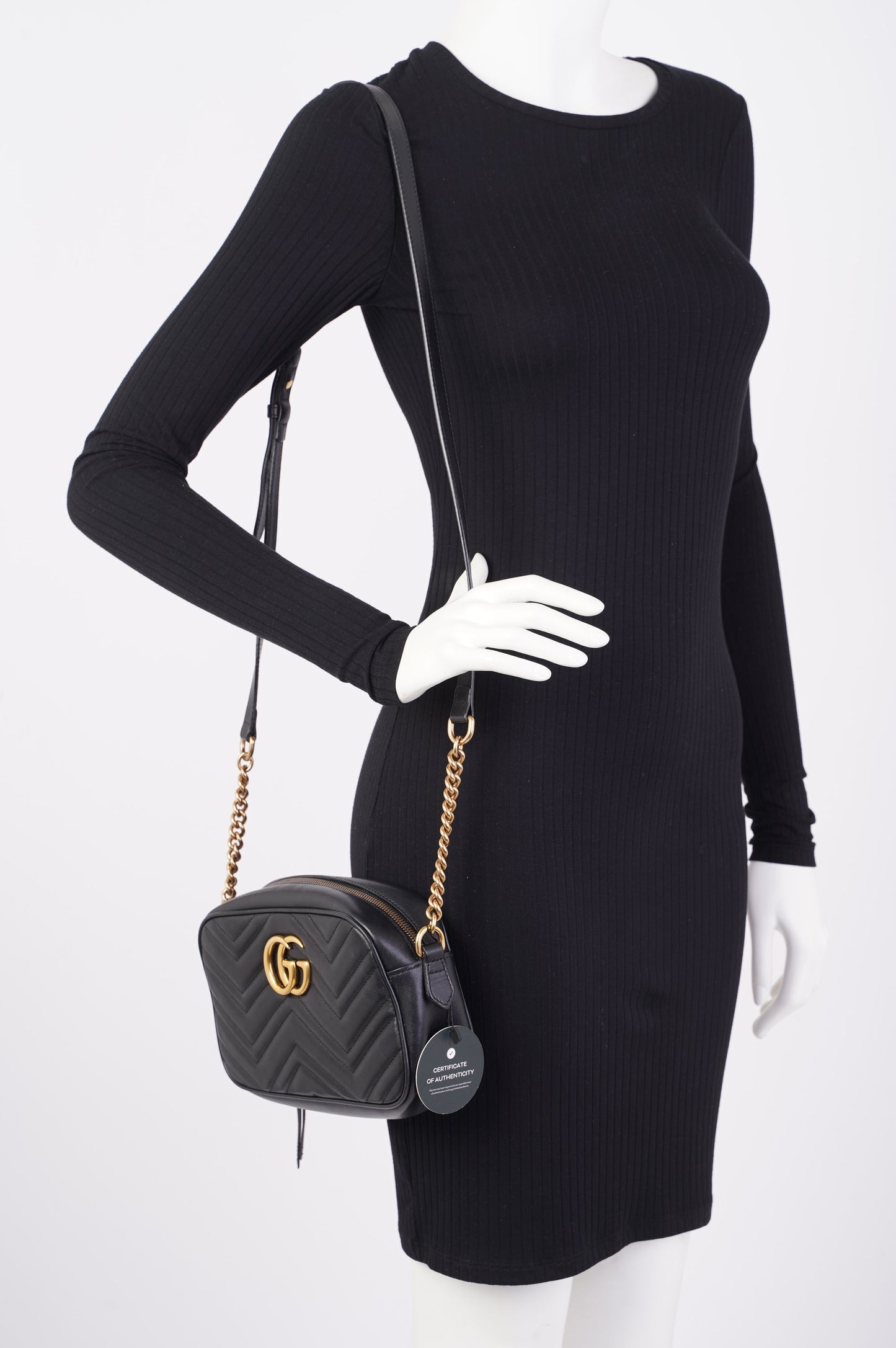 Gucci GG Marmont Bag Black Leather Small