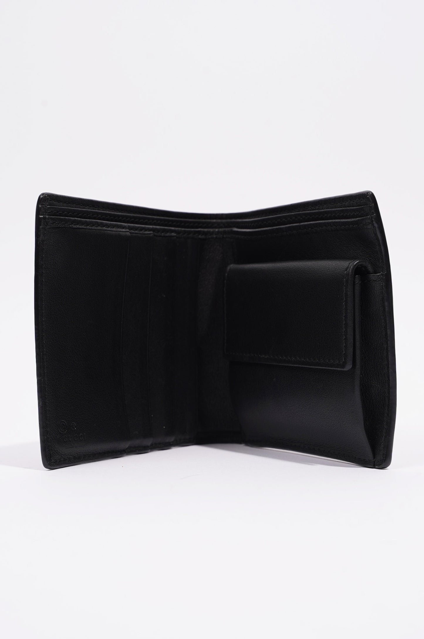Gucci Mens Guccissima Bi-Fold Wallet Wallet Black / Navy Leather