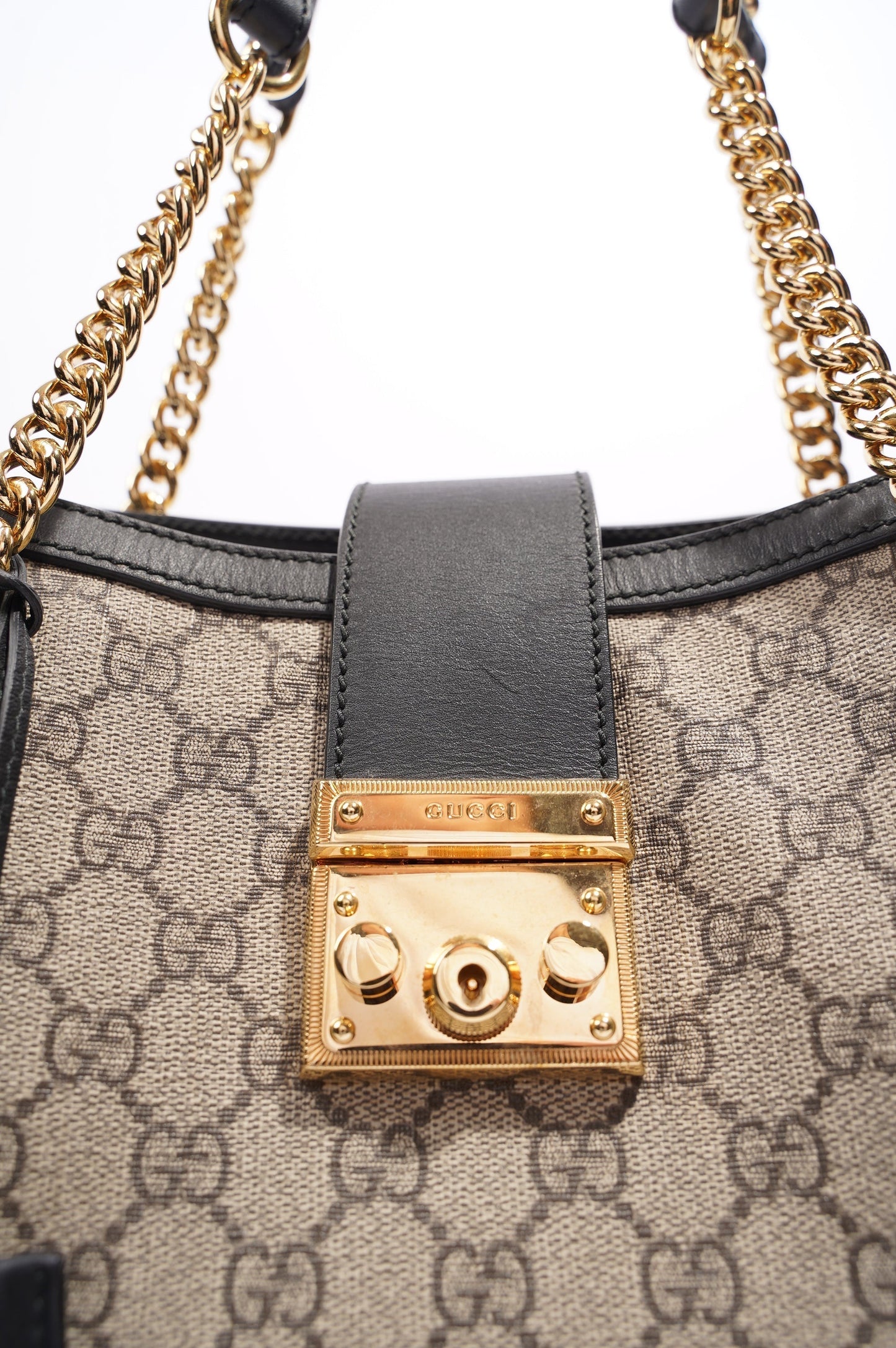 Gucci Womens Padlock Bag Supreme Medium