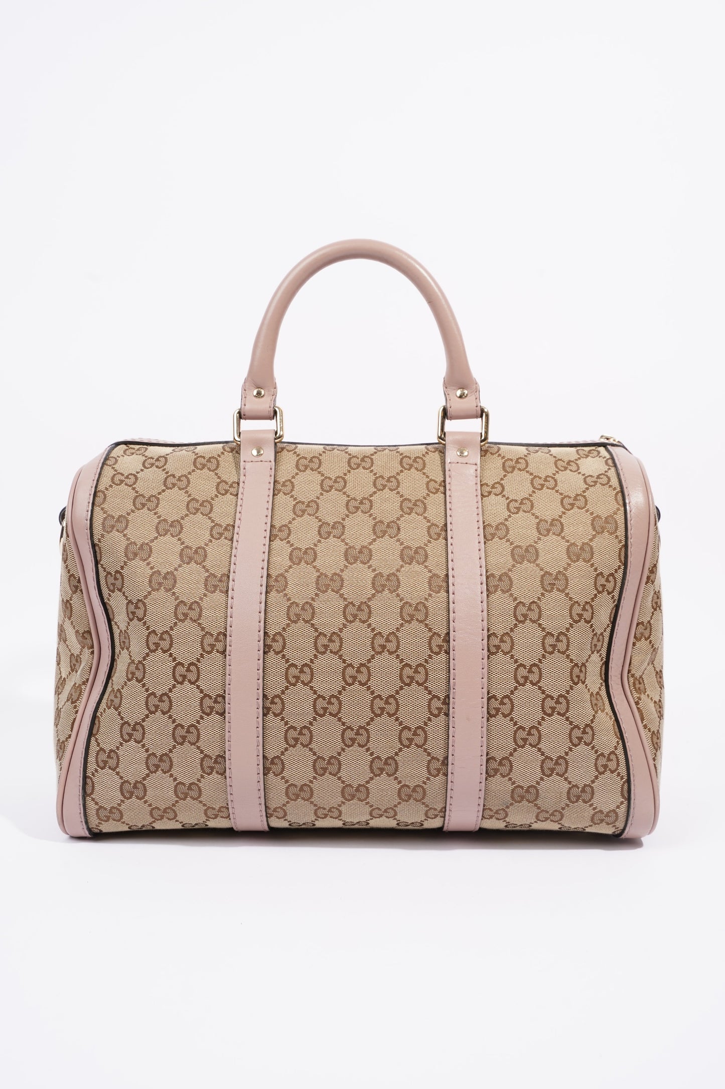 Gucci Womens Boston Bag Supreme / Pink Canvas Medium