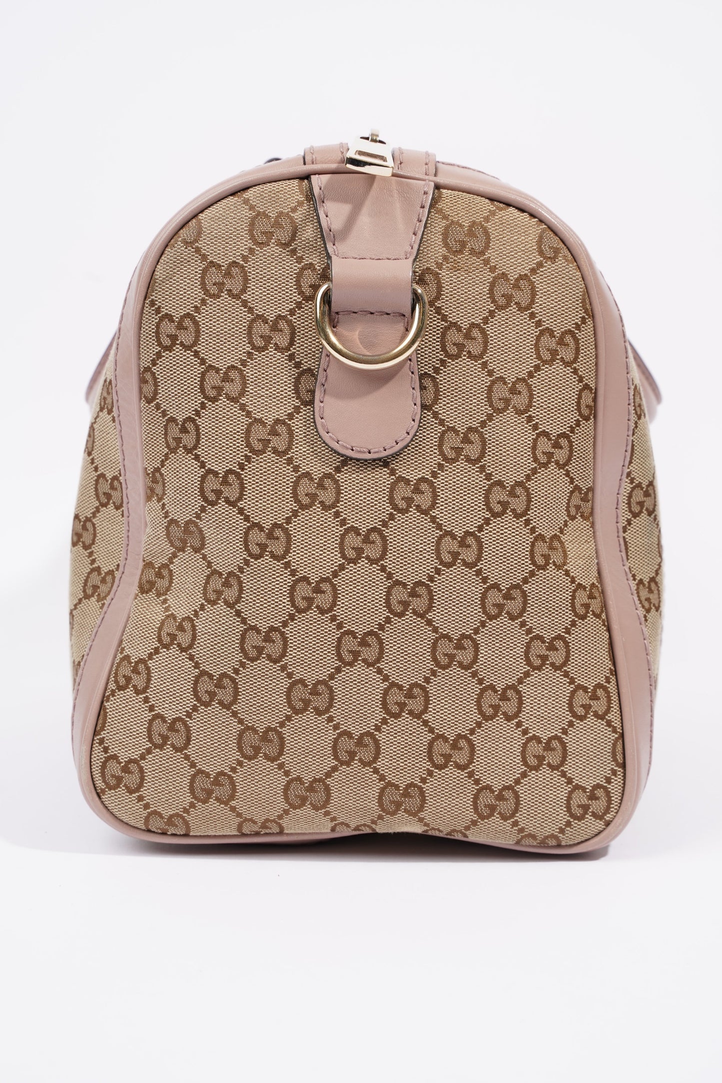 Gucci Womens Boston Bag Supreme / Pink Canvas Medium