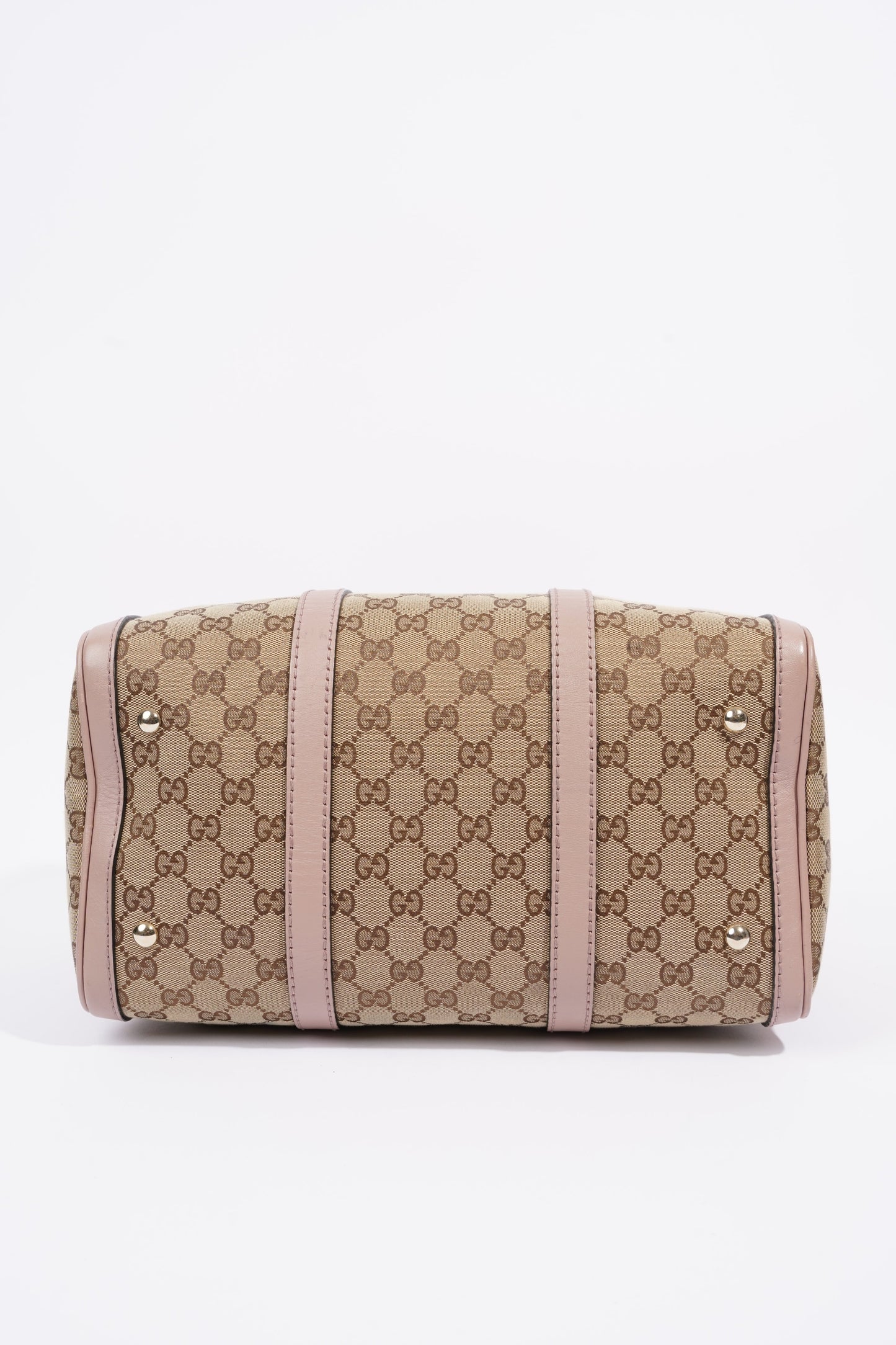 Gucci Womens Boston Bag Supreme / Pink Canvas Medium