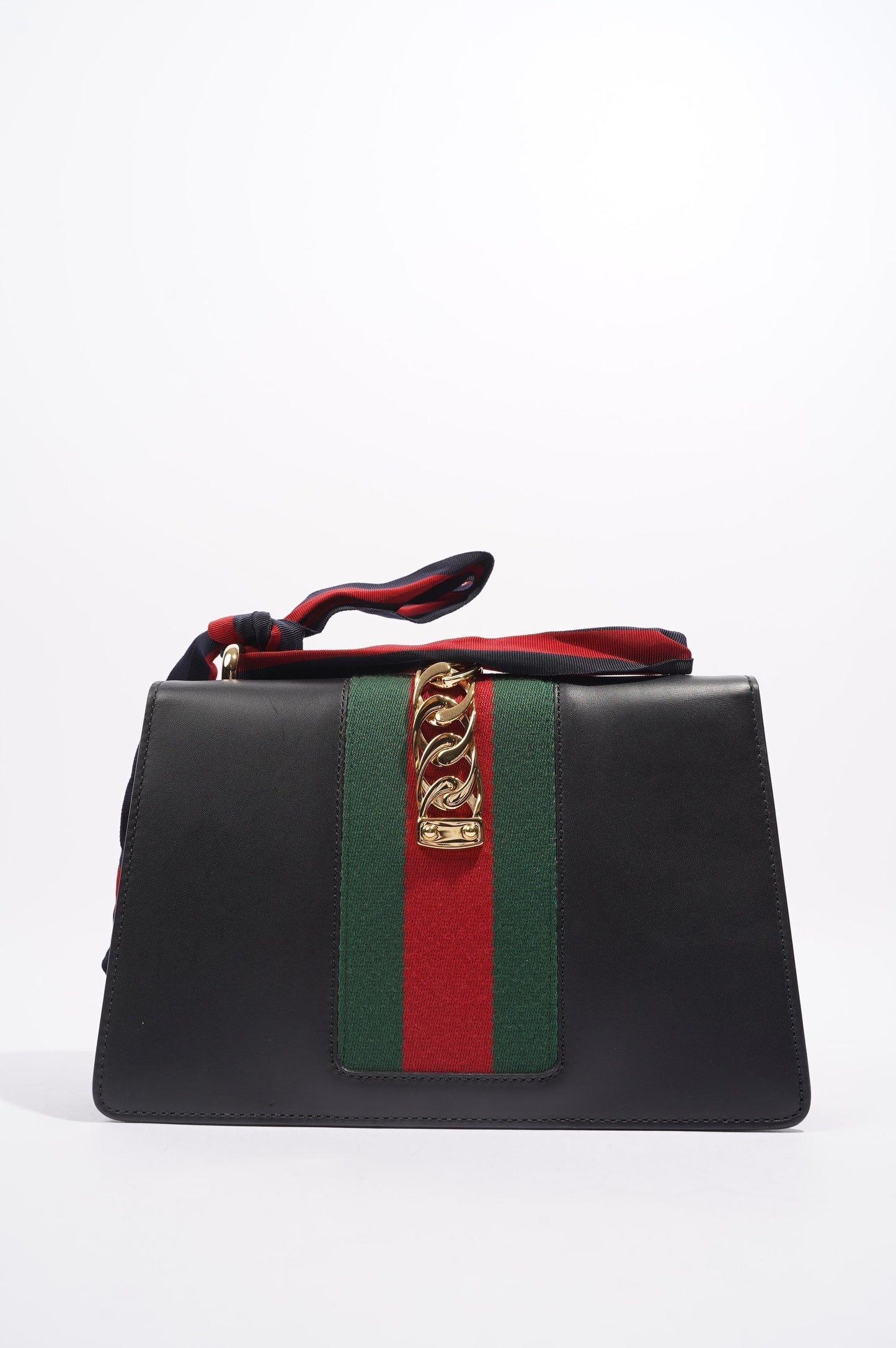 Gucci Womens Sylvie Black / Green / Red Medium
