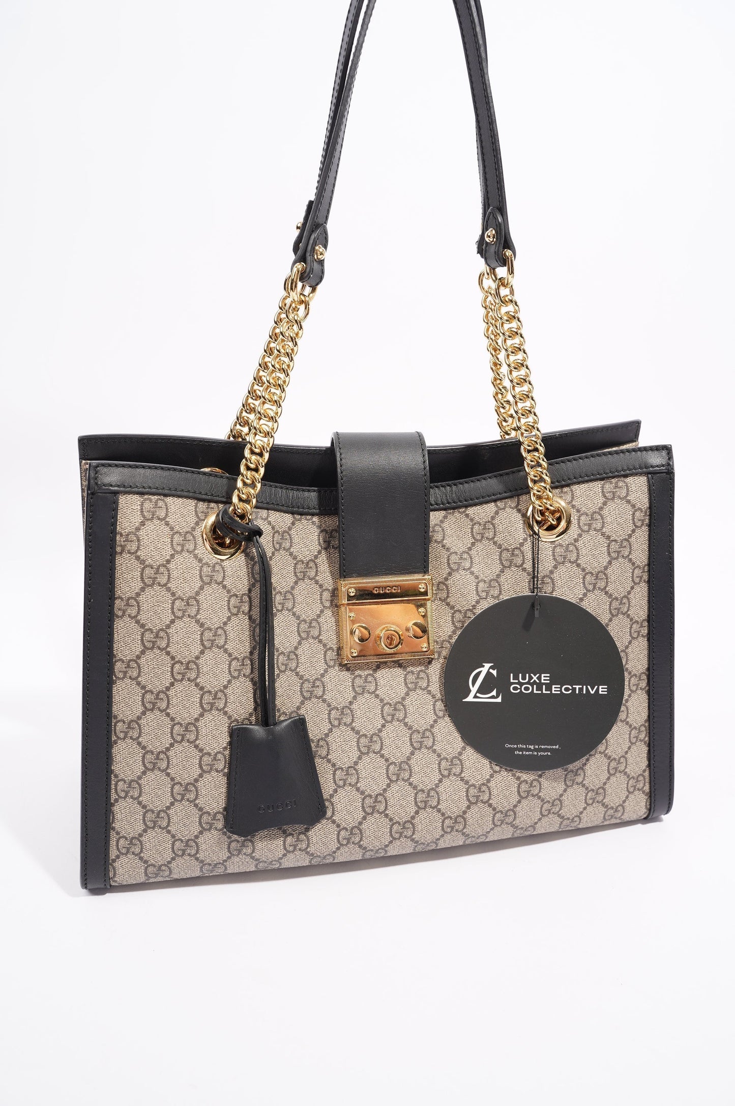 Gucci Womens Padlock Bag Supreme Medium