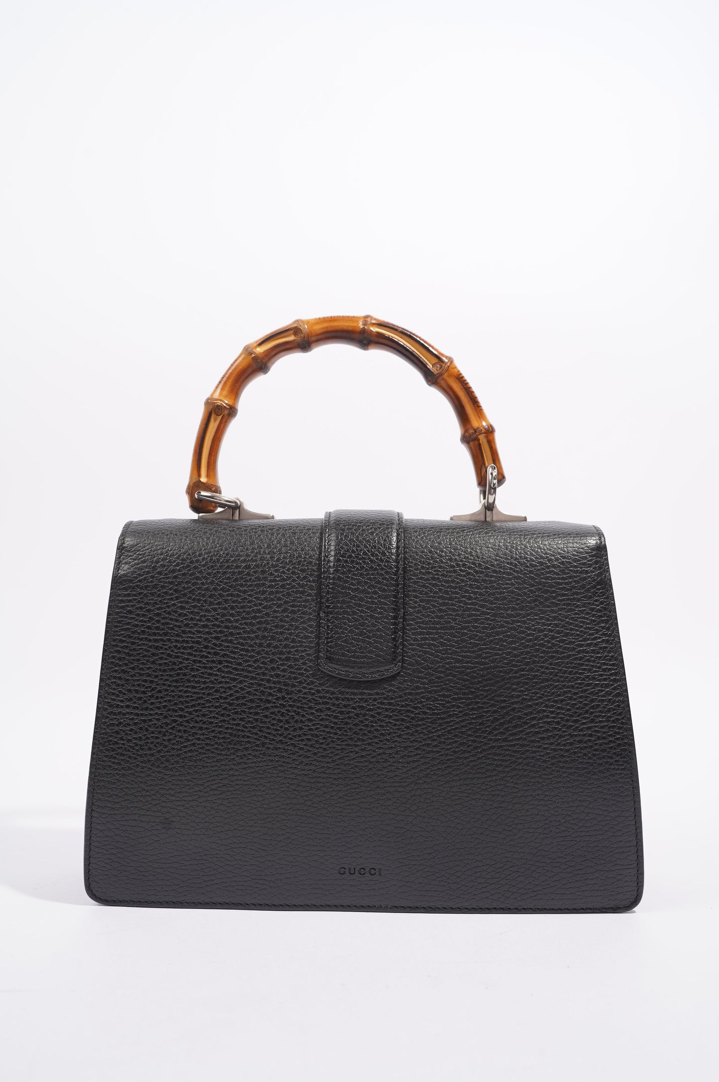 Gucci Dionysus Bamboo Top Handle Black Silver Medium