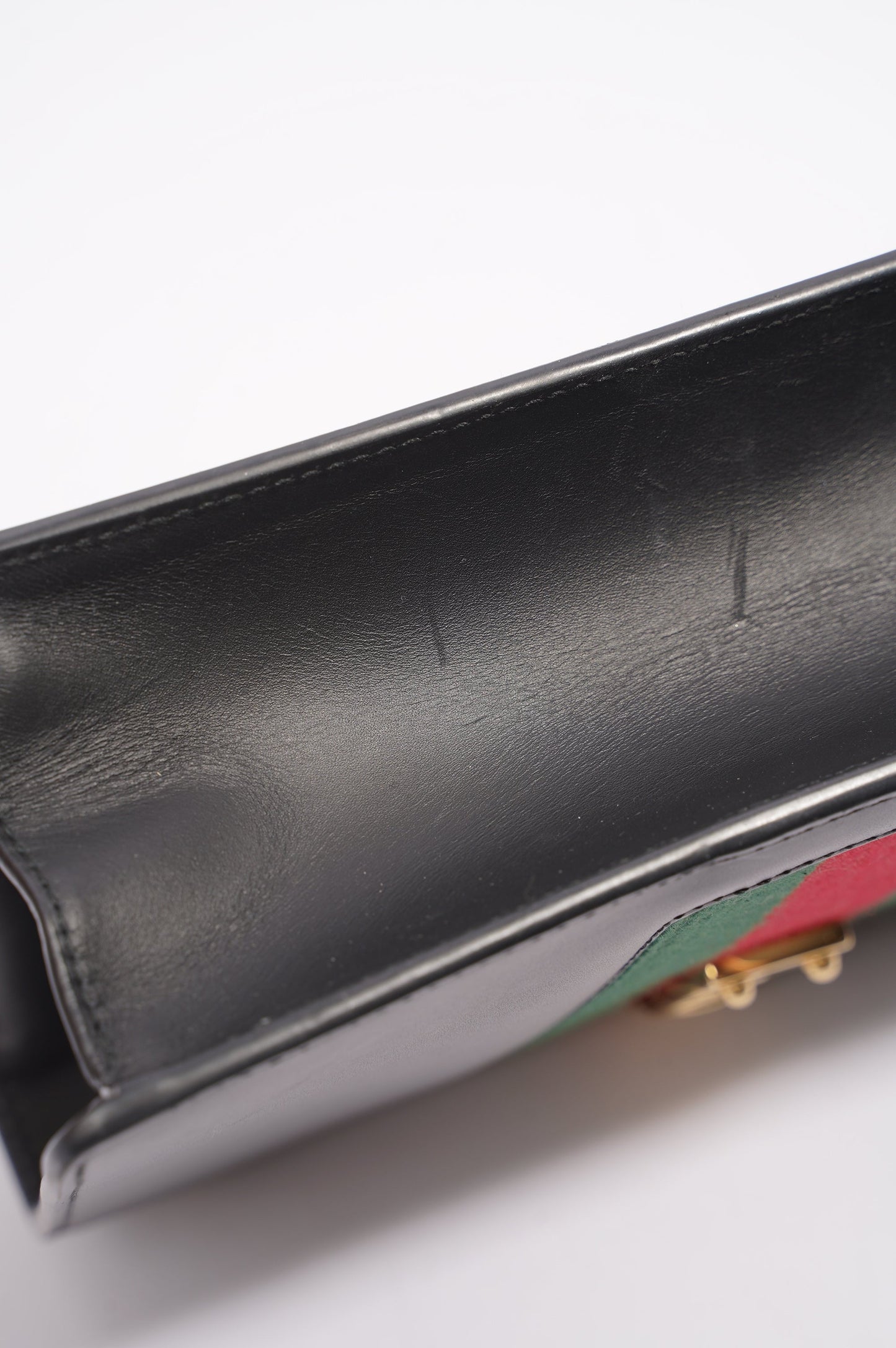 Gucci Womens Sylvie Black / Green / Red Medium