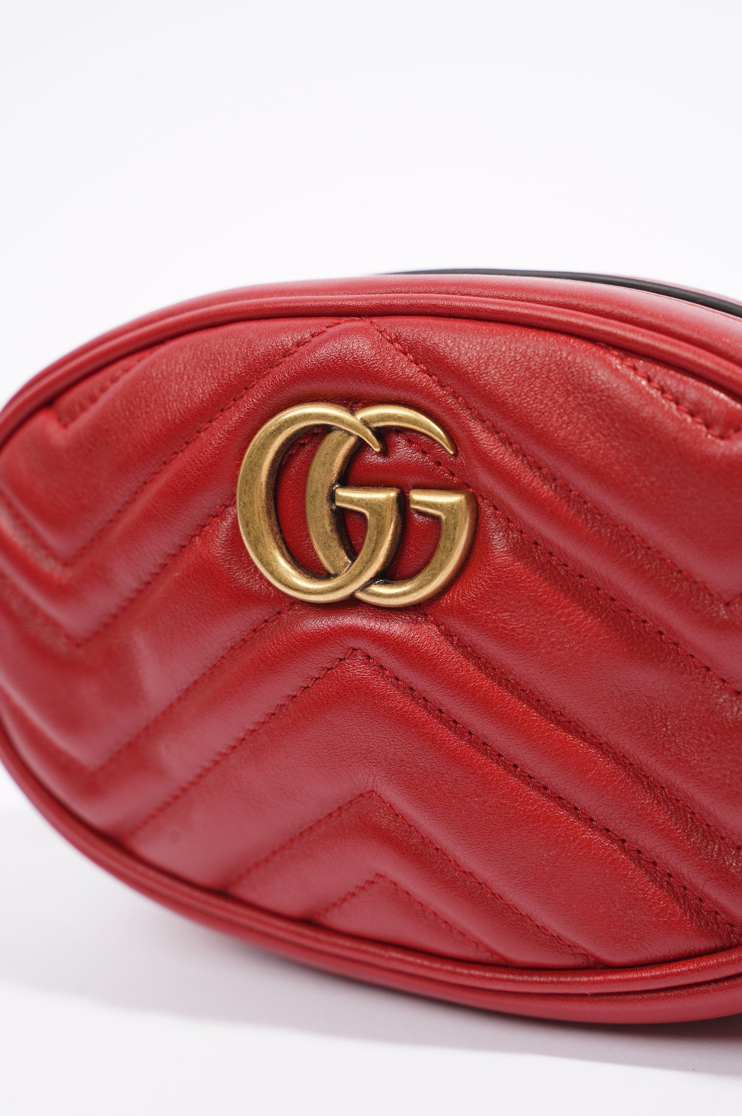 Gucci Womens Marmont Belt Bag Red / Gold 85cm / 34"