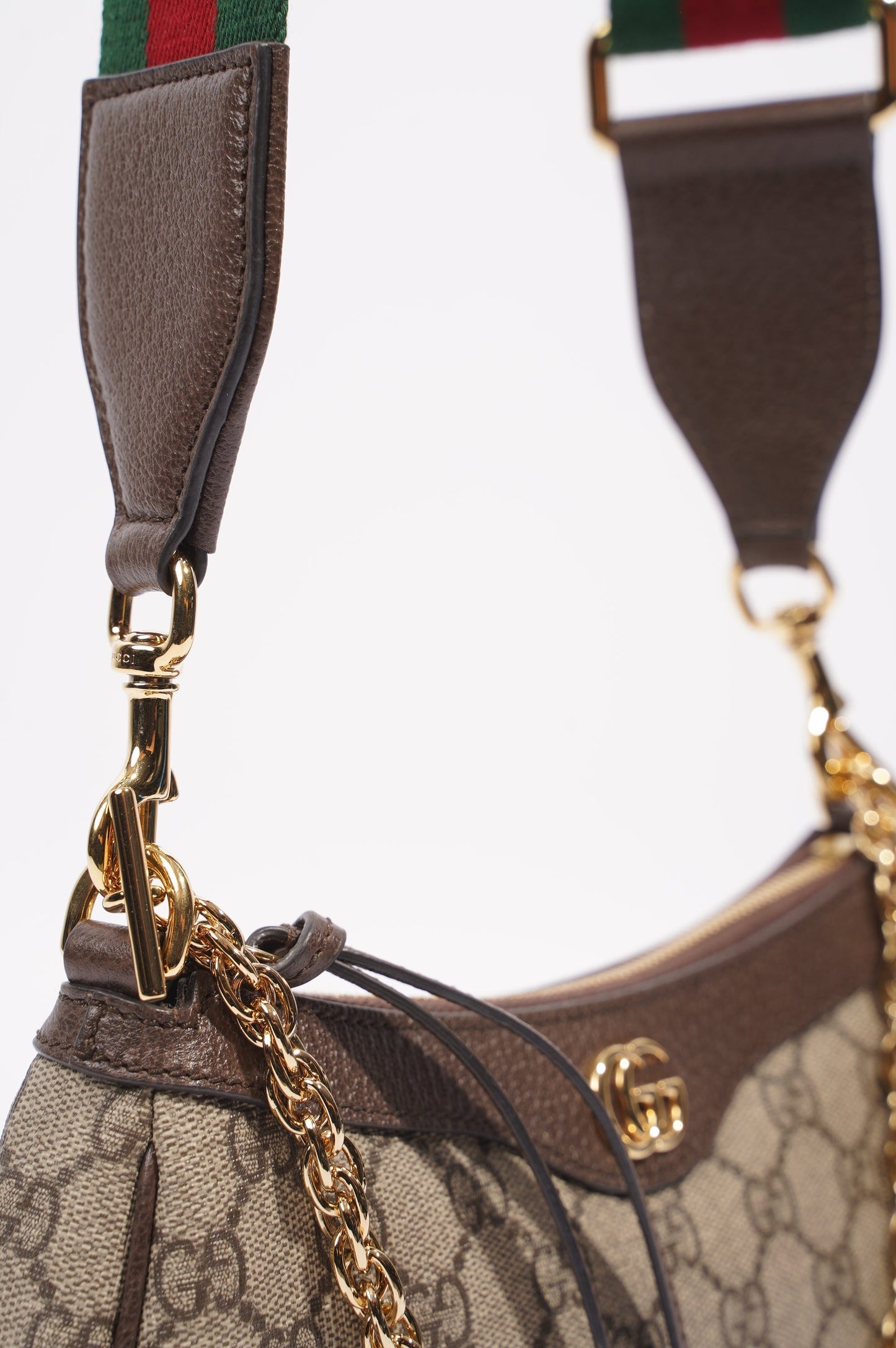 Gucci Womens Ophidia Bag Monogram / Brown Small