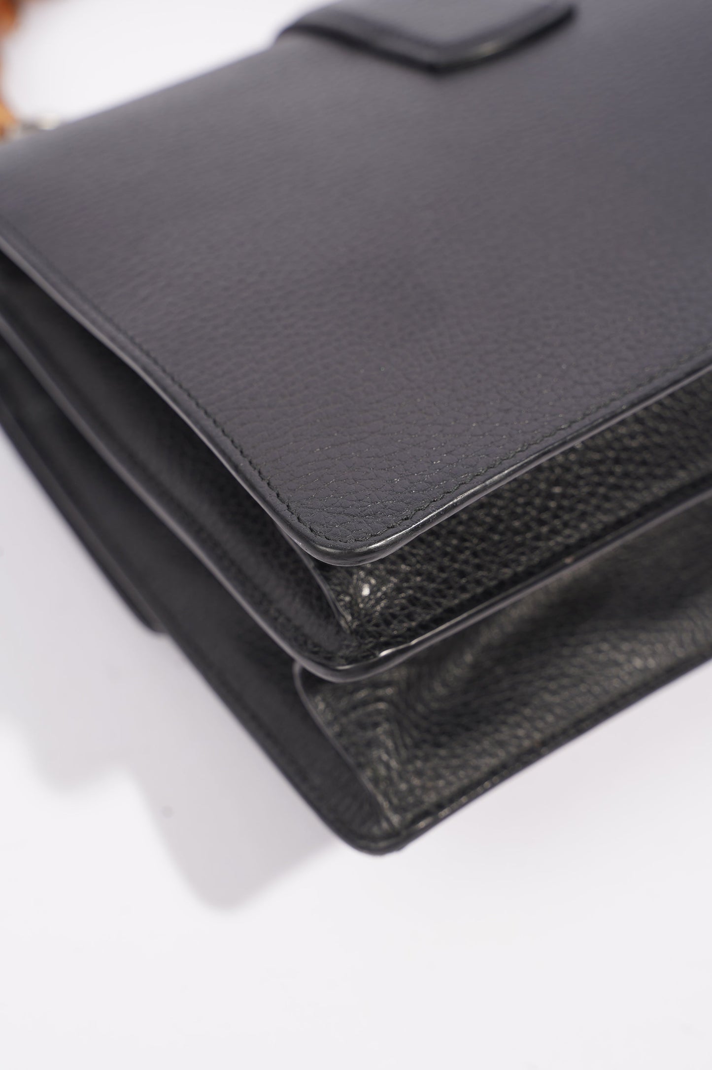 Gucci Dionysus Bamboo Top Handle Black Silver Medium