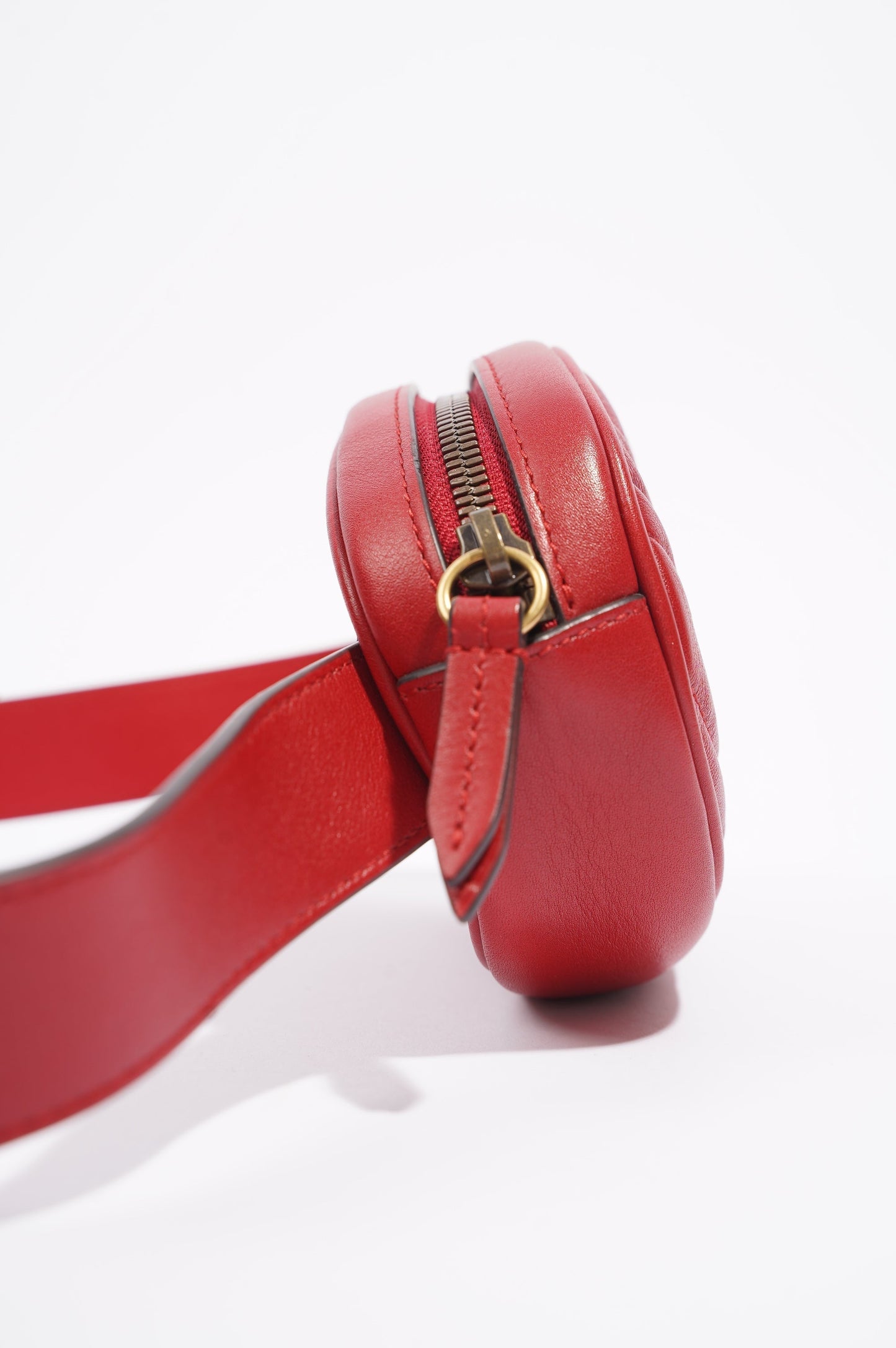 Gucci Womens Marmont Belt Bag Red / Gold 85cm / 34"
