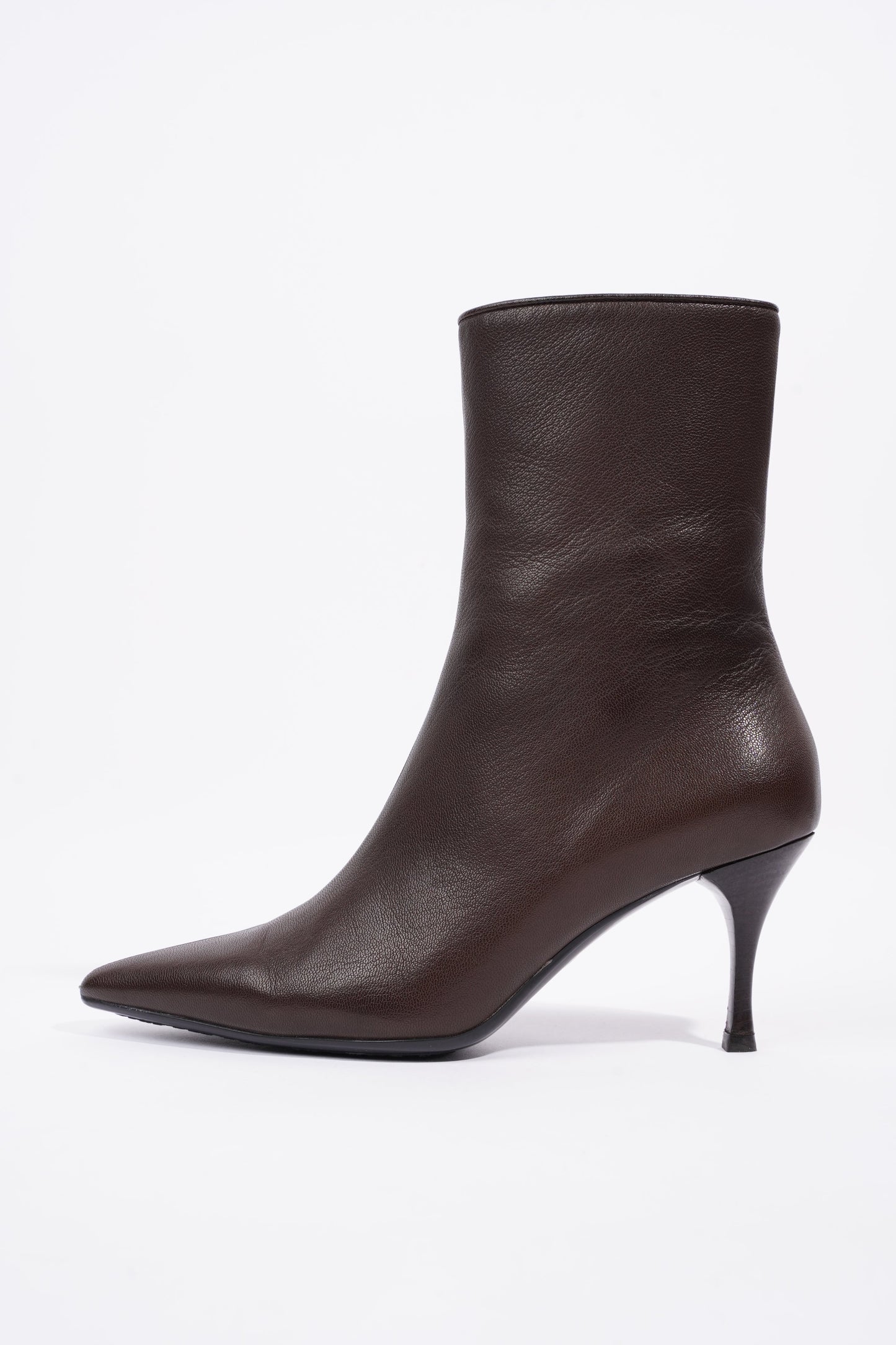 Gucci Womens Leather Ankle Boot Brown EU 40.5 / UK 7.5