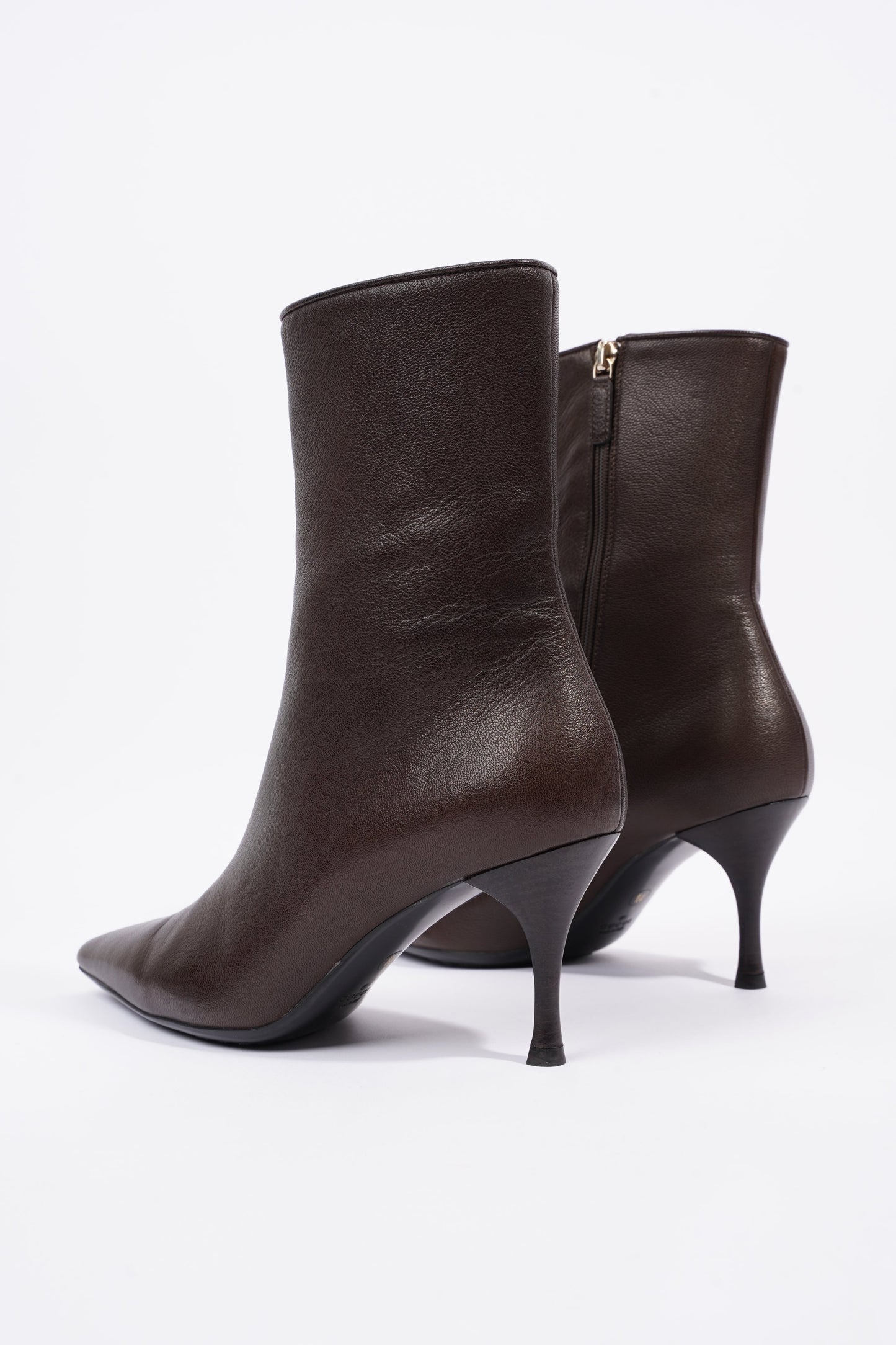 Gucci Womens Leather Ankle Boot Brown EU 40.5 / UK 7.5