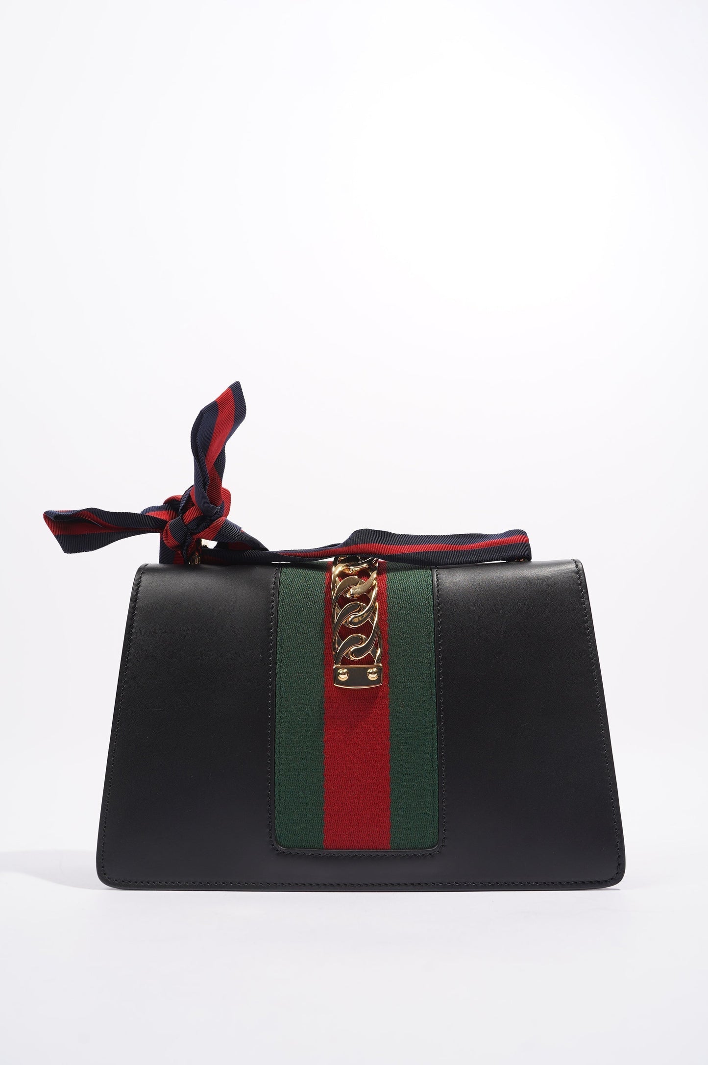 Gucci Womens Sylvie Black / Green / Red Medium