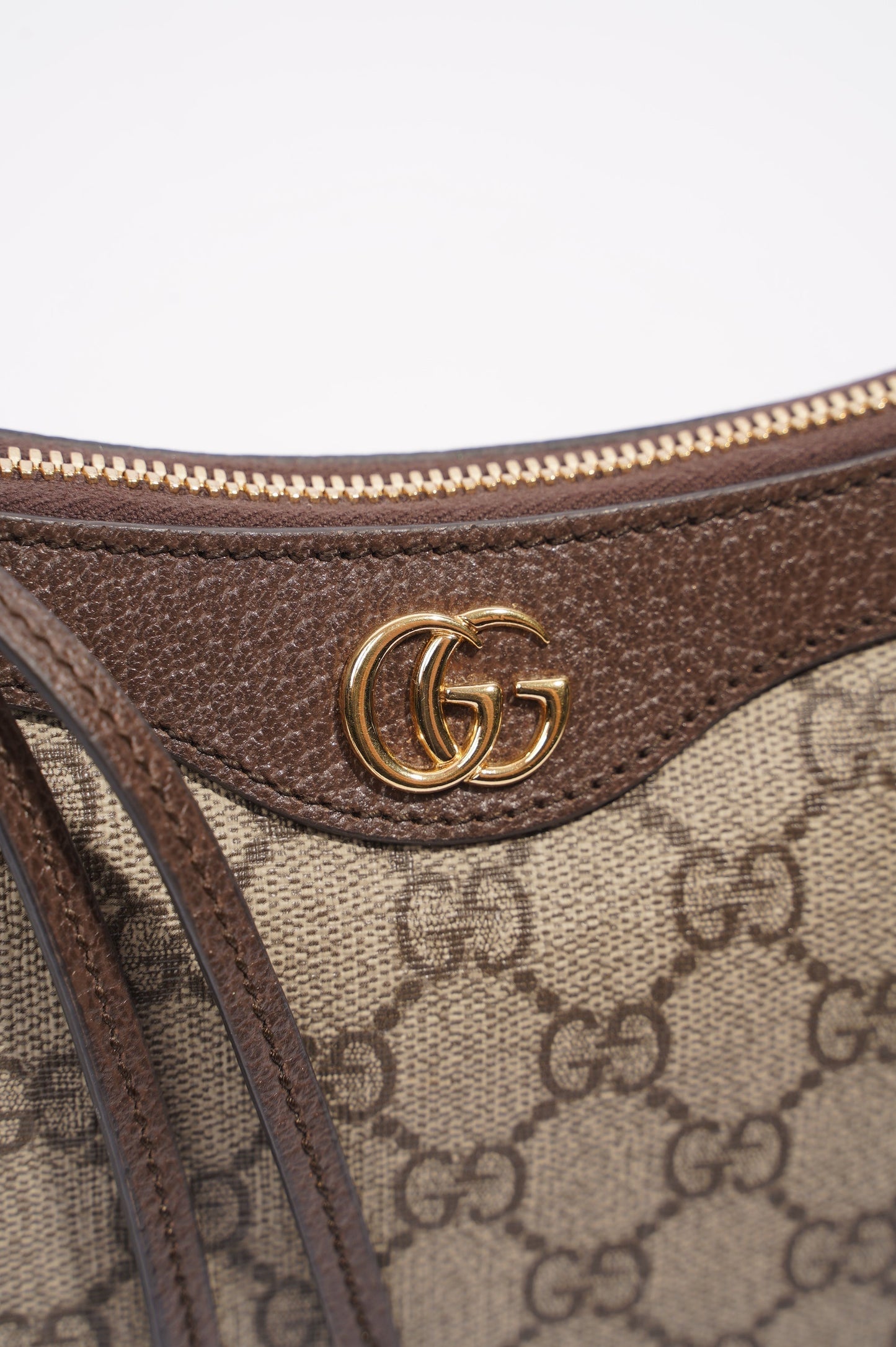 Gucci Womens Ophidia Bag Monogram / Brown Small
