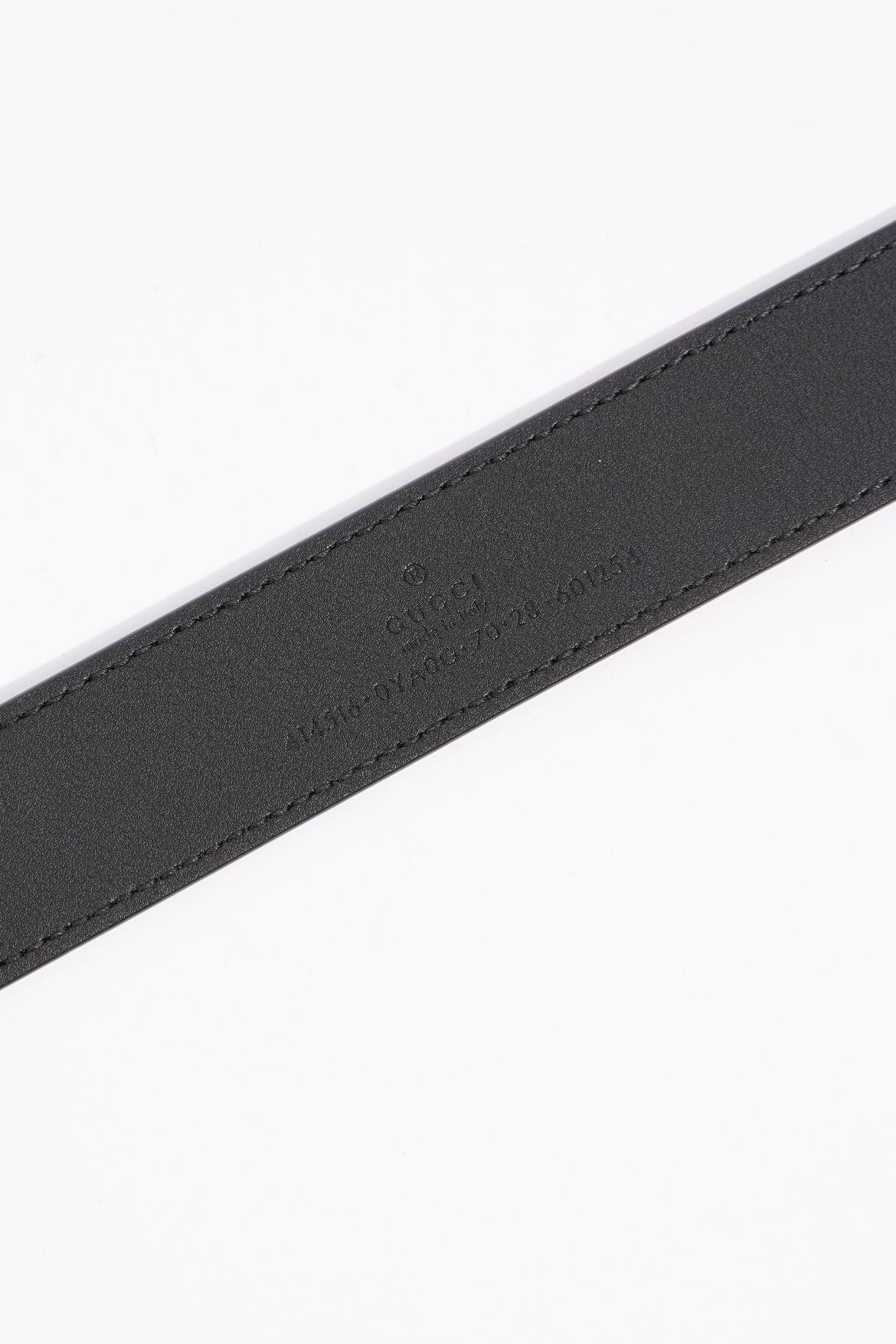Gucci Womens GG Marmont Belt Black Leather 70cm