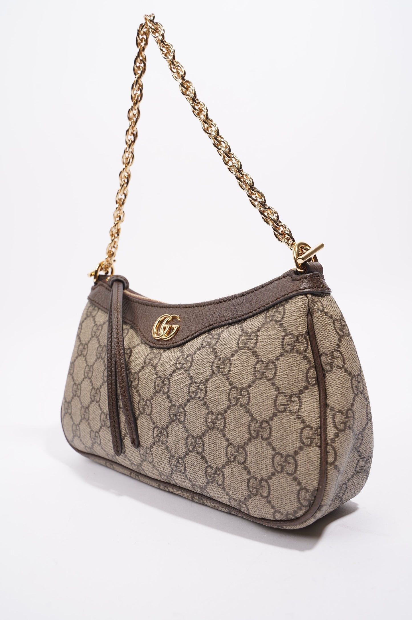 Gucci Womens Ophidia Bag Monogram / Brown Small