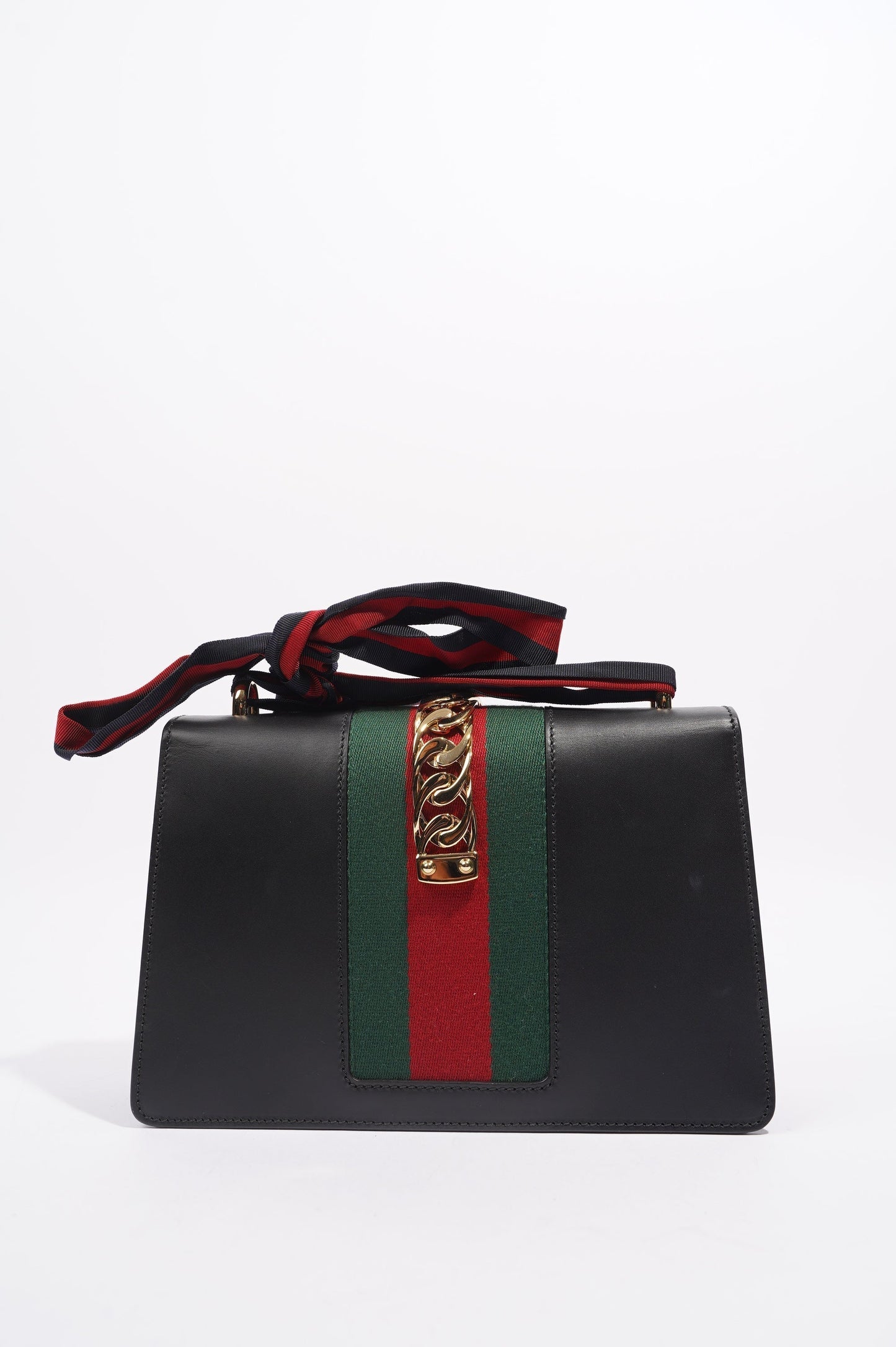 Gucci Womens Sylvie Black / Green / Red Medium
