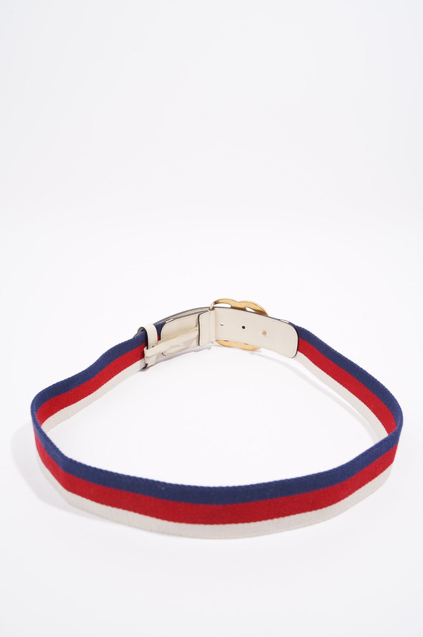 Gucci Marmont Belt White / Blue / Red 90cm - 36"