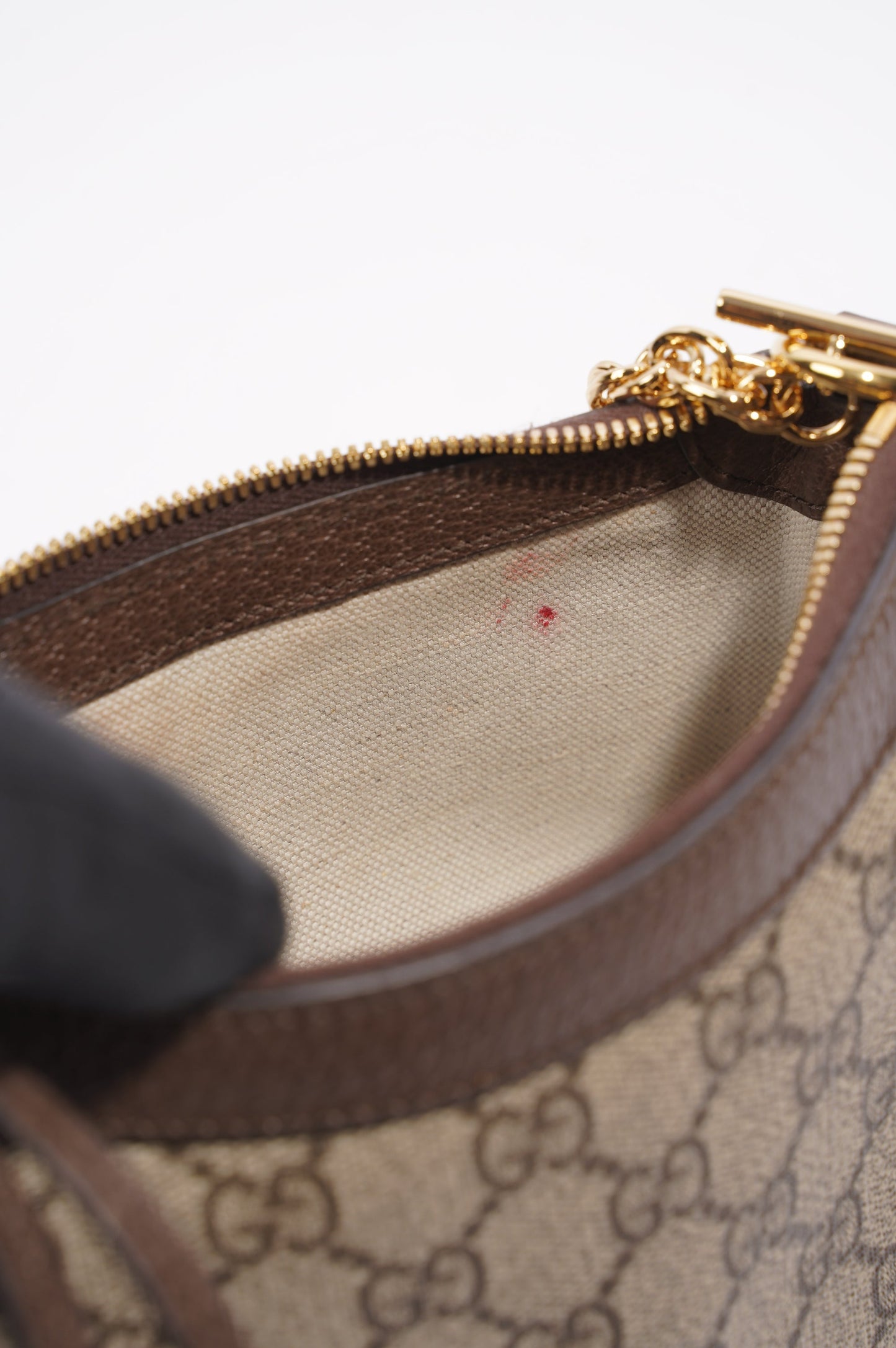 Gucci Womens Ophidia Bag Monogram / Brown Small