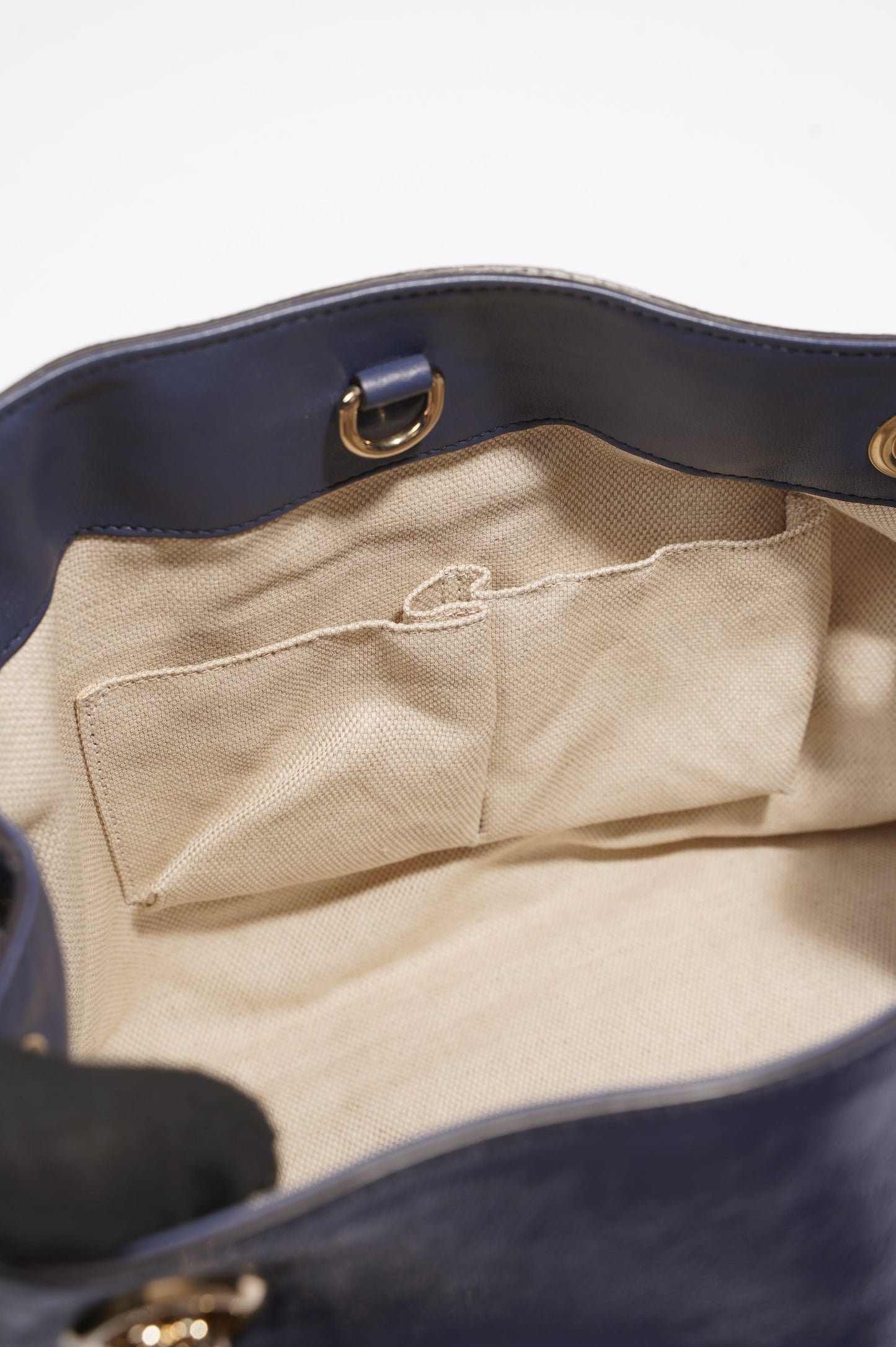 Gucci Soho Disco Bag Blue Patent Leather Tote