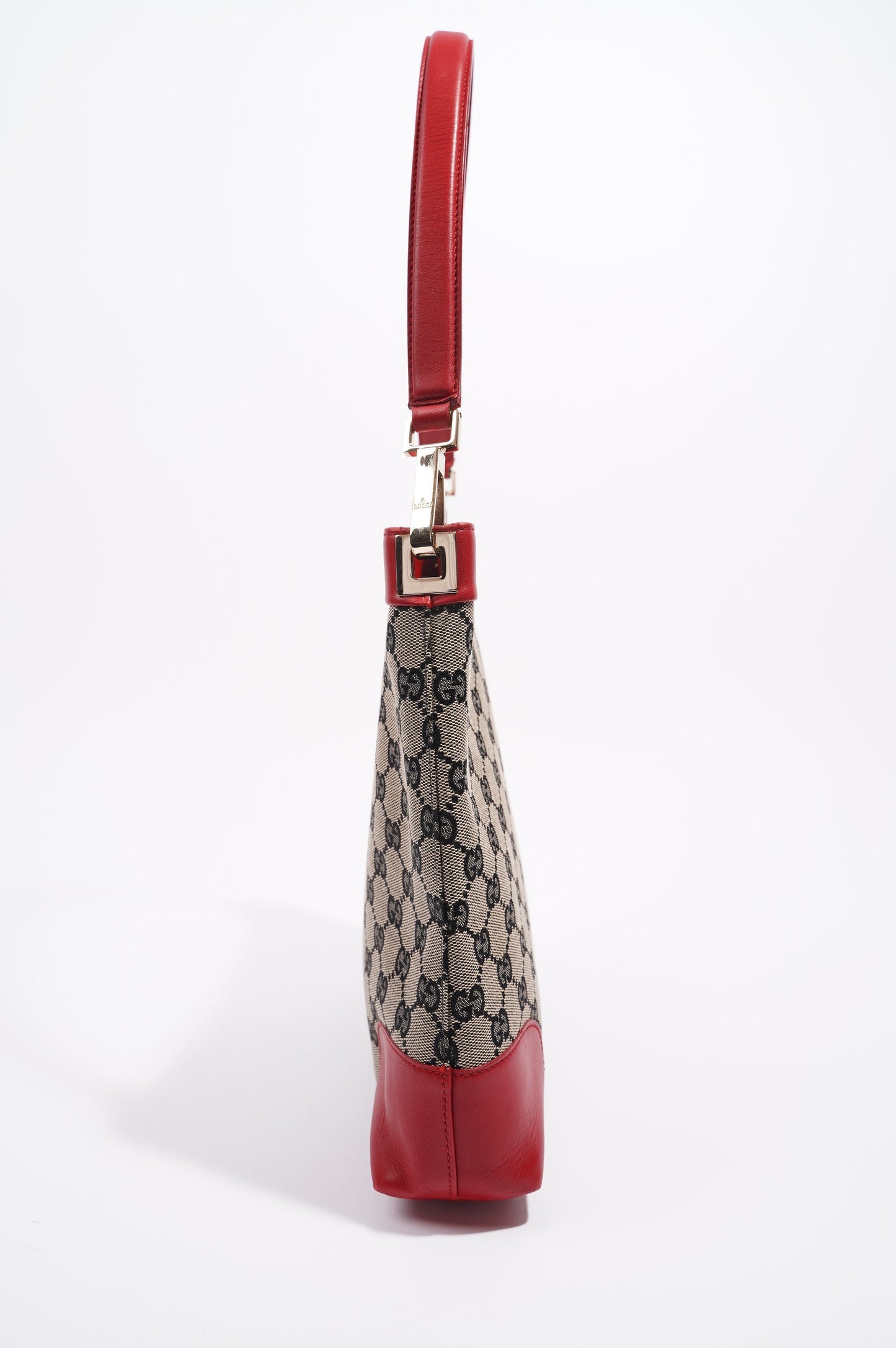 Gucci Womens GG Canvas Shoulder Bag Supreme / Red