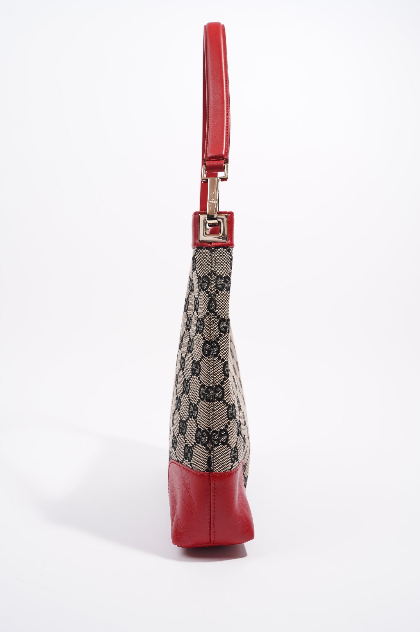 Gucci Womens GG Canvas Shoulder Bag Supreme / Red