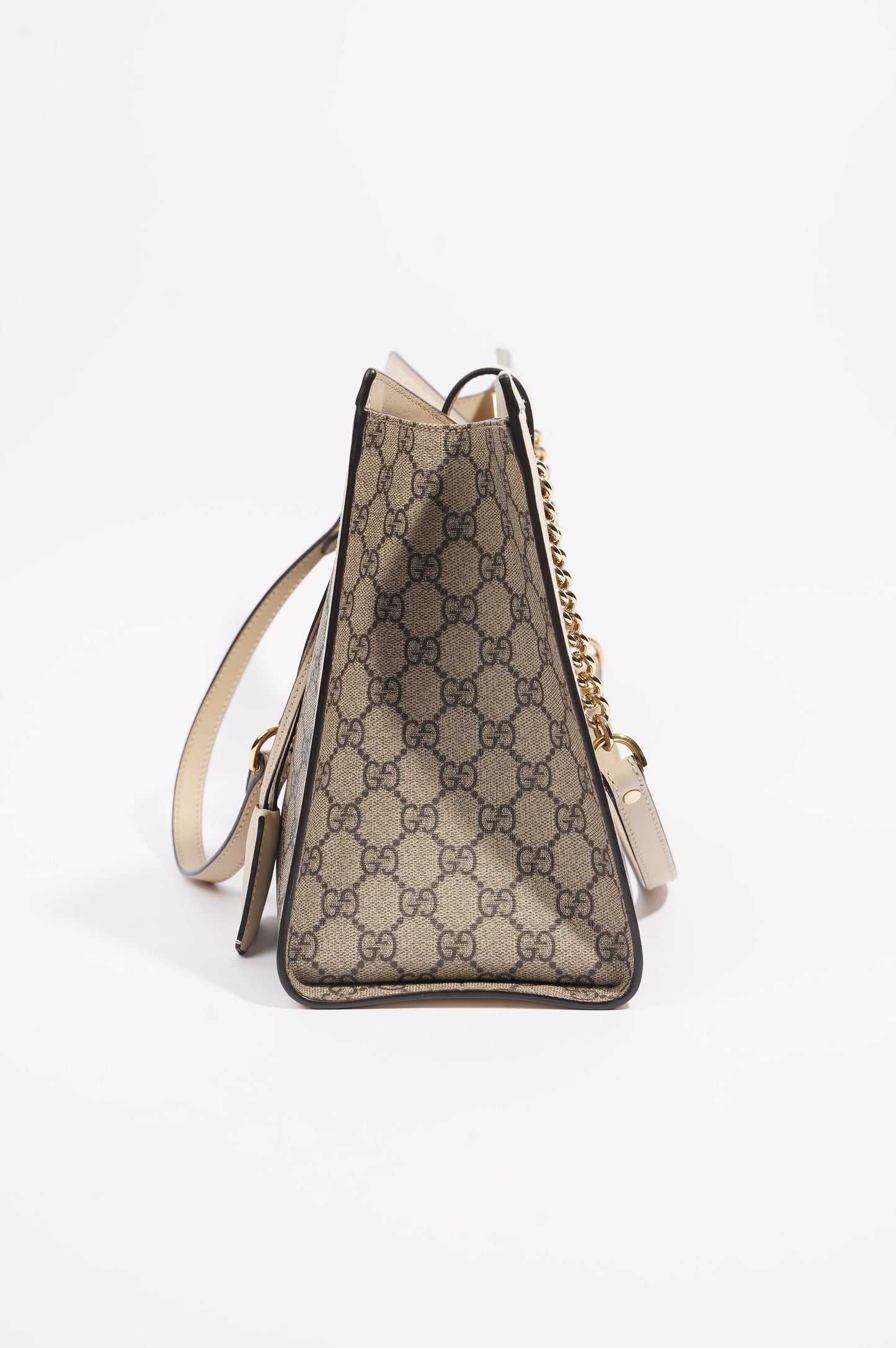 Gucci Womens Padlock Bag Supreme / White Medium