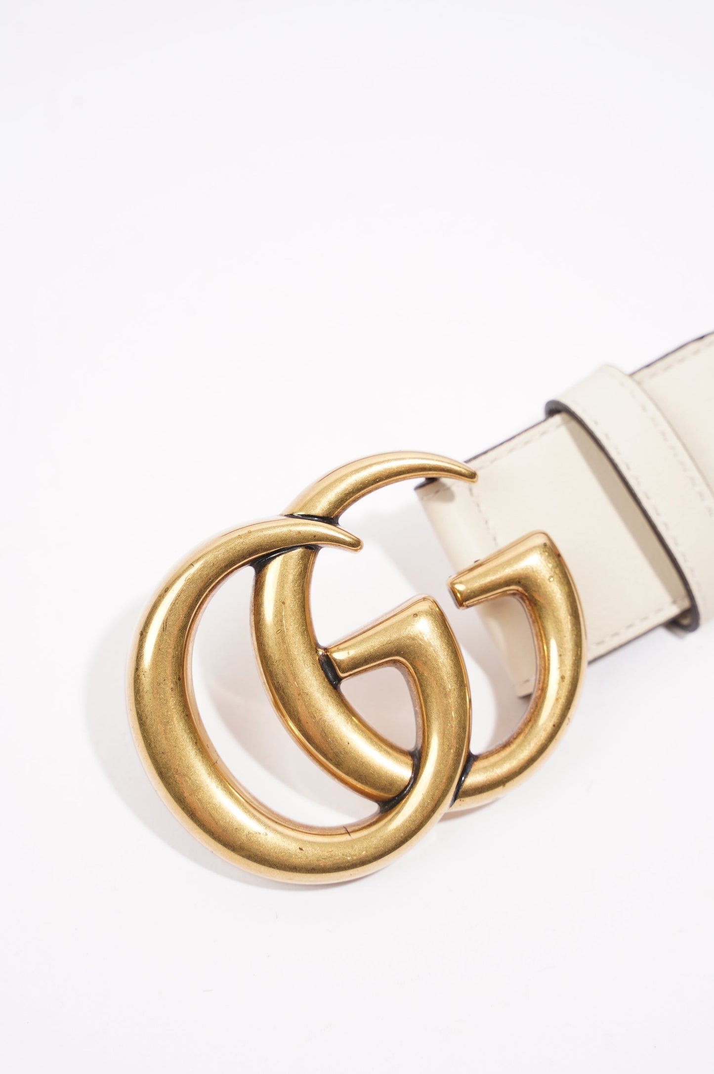 Gucci Marmont Belt White / Blue / Red 90cm - 36"