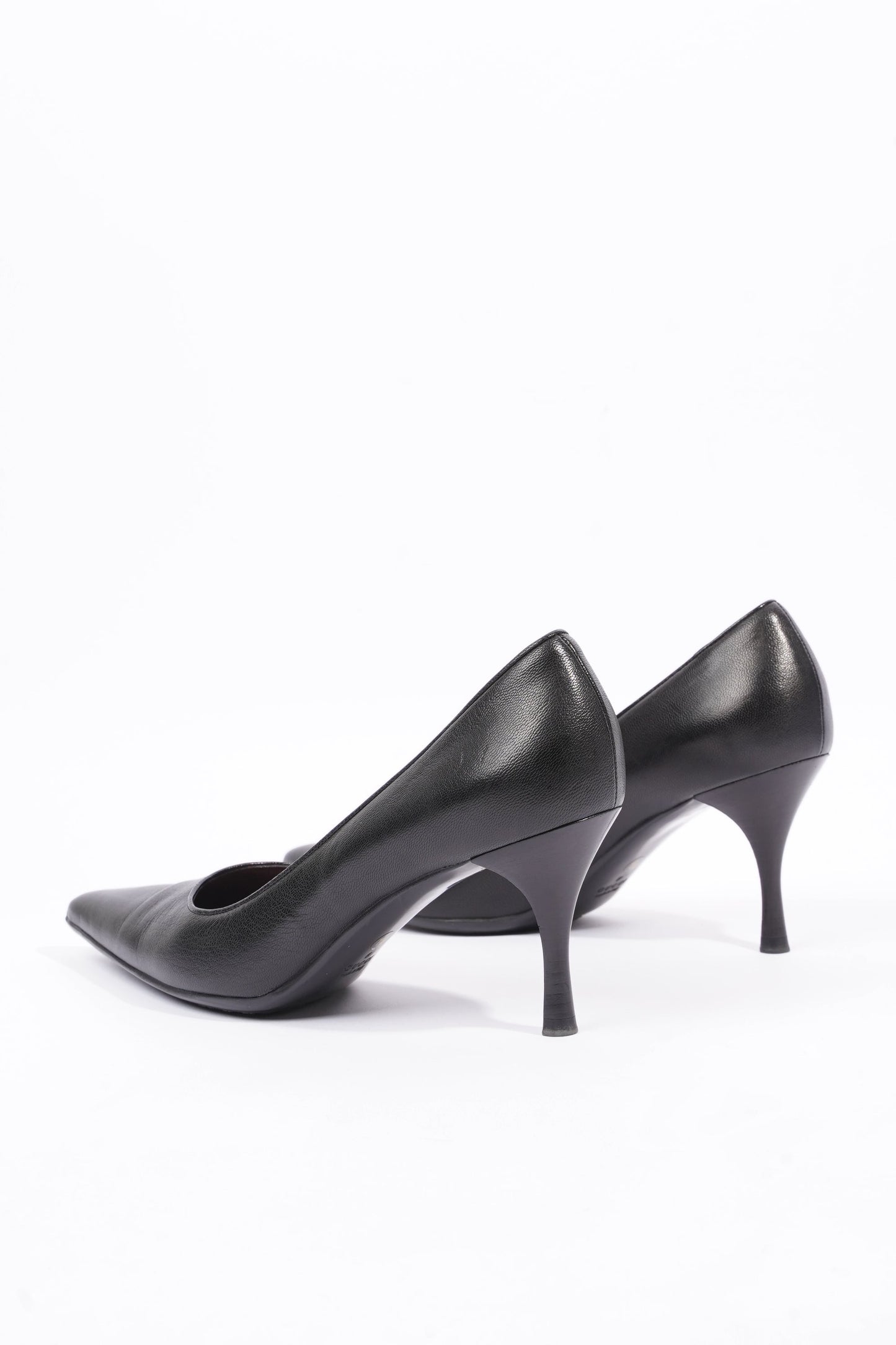 Gucci Womens Leather Pumps Black EU 40.5 / UK 7.5