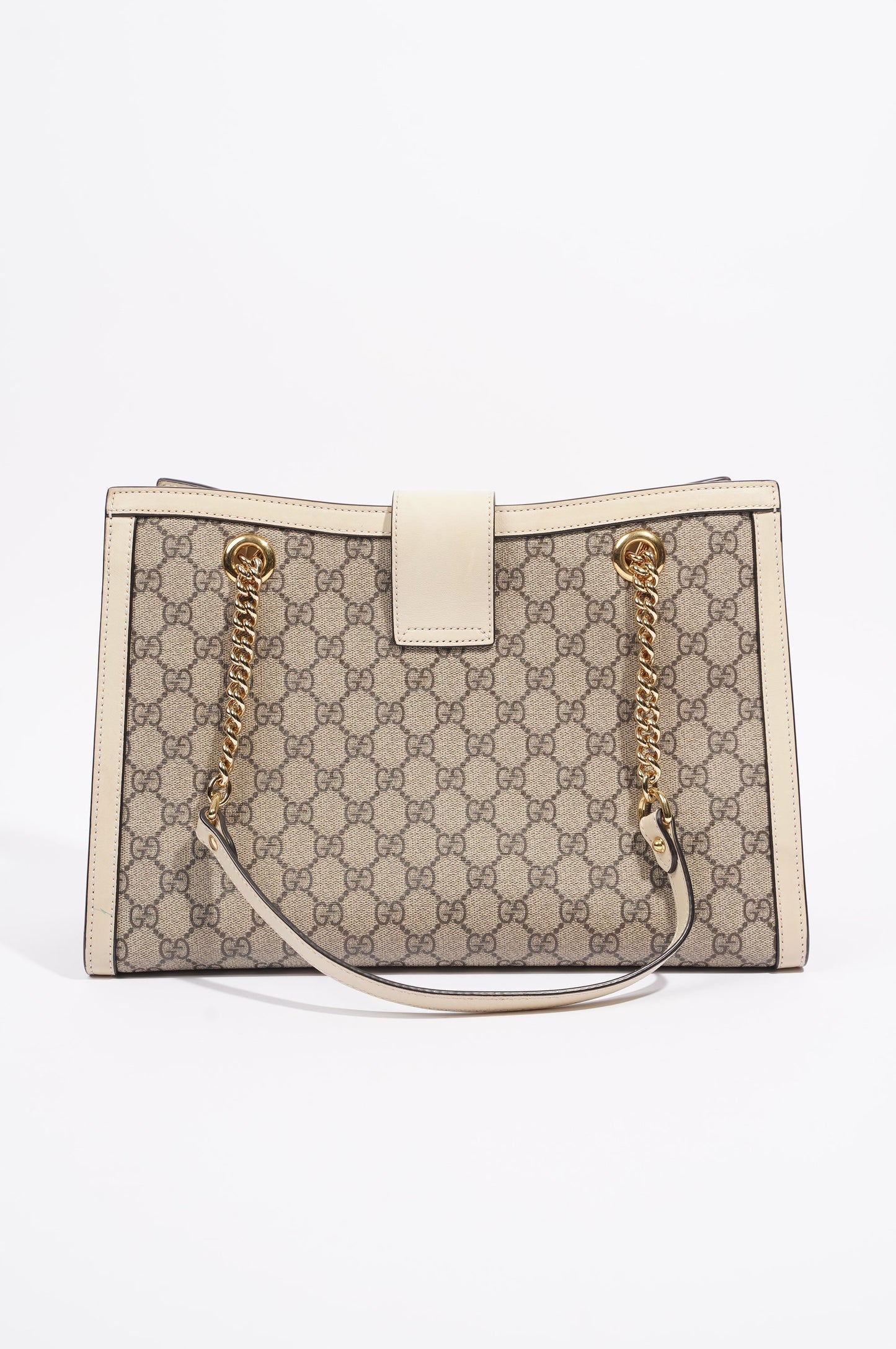 Gucci Womens Padlock Bag Supreme / White Medium