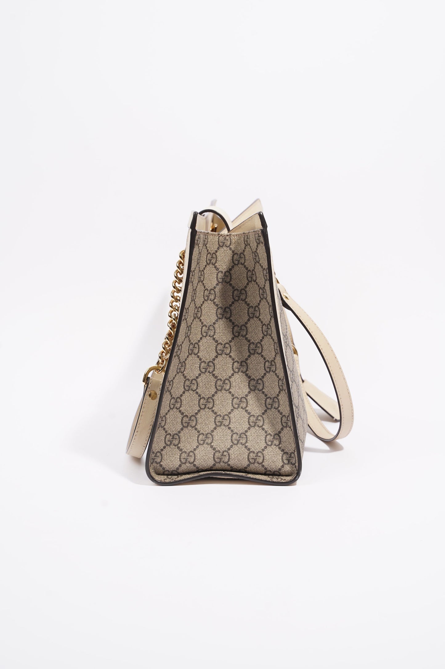 Gucci Womens Padlock Bag Supreme / White Medium