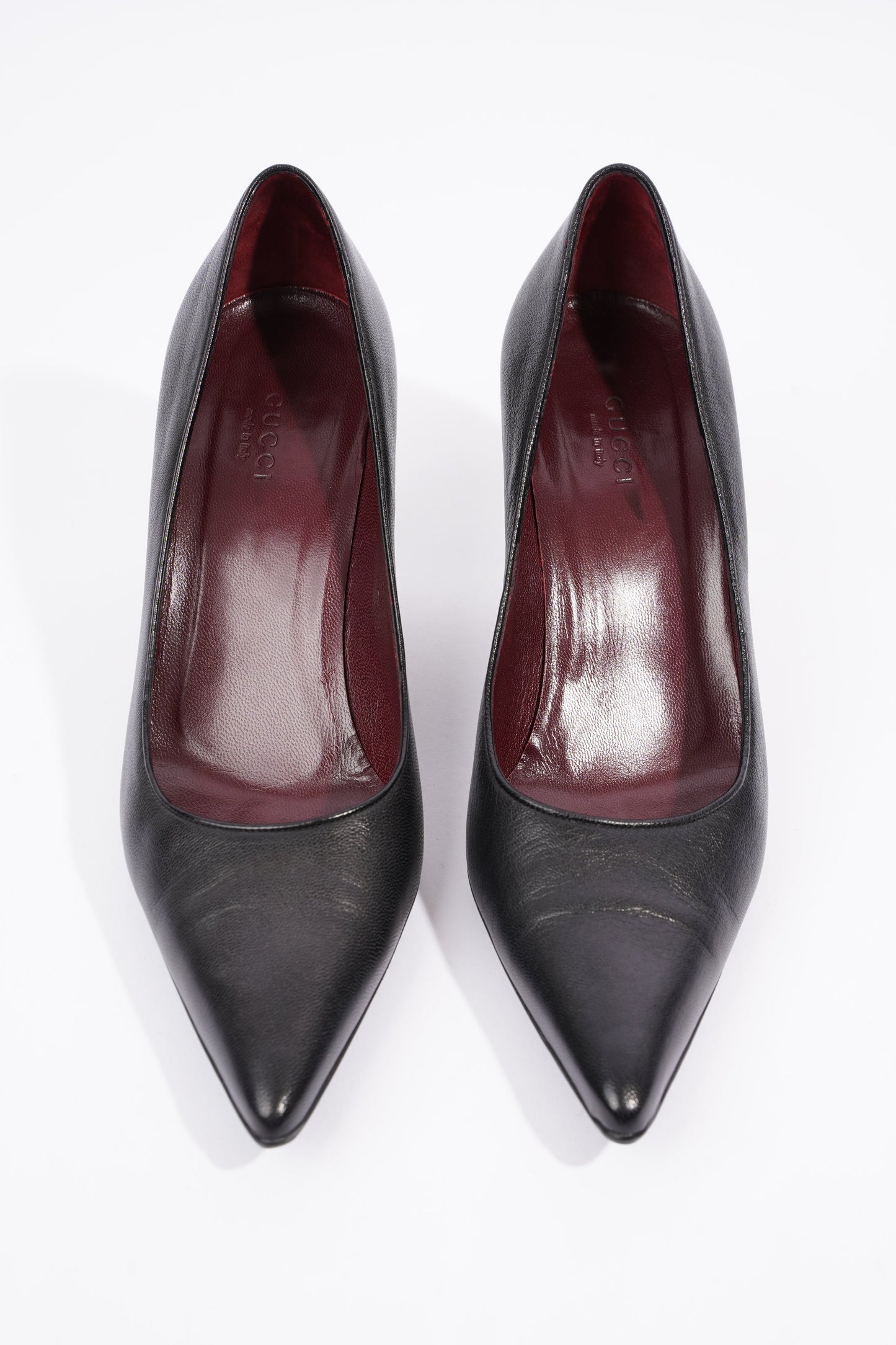 Gucci Womens Leather Pumps Black EU 40.5 / UK 7.5