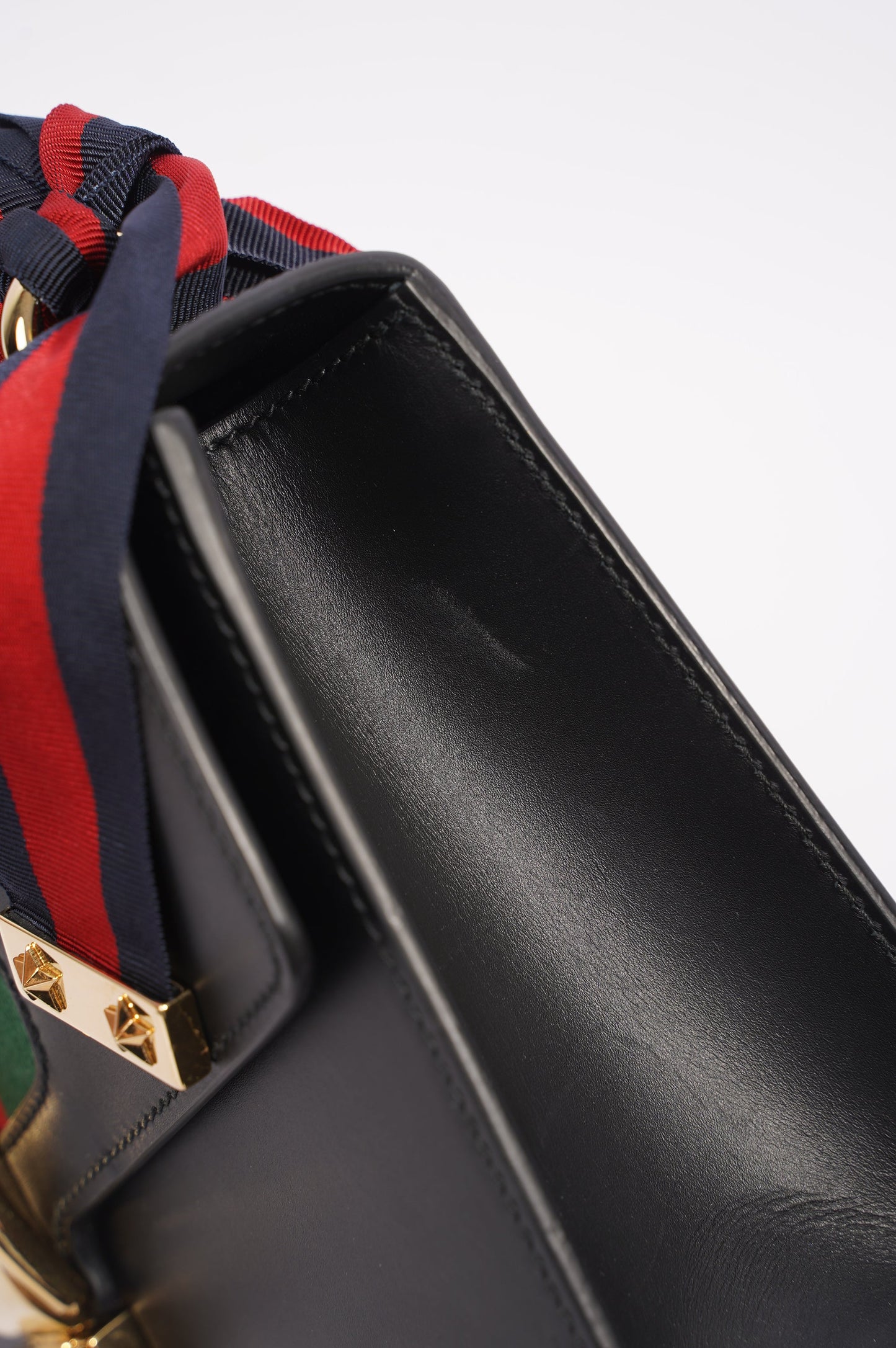 Gucci Womens Sylvie Black / Green / Red Medium