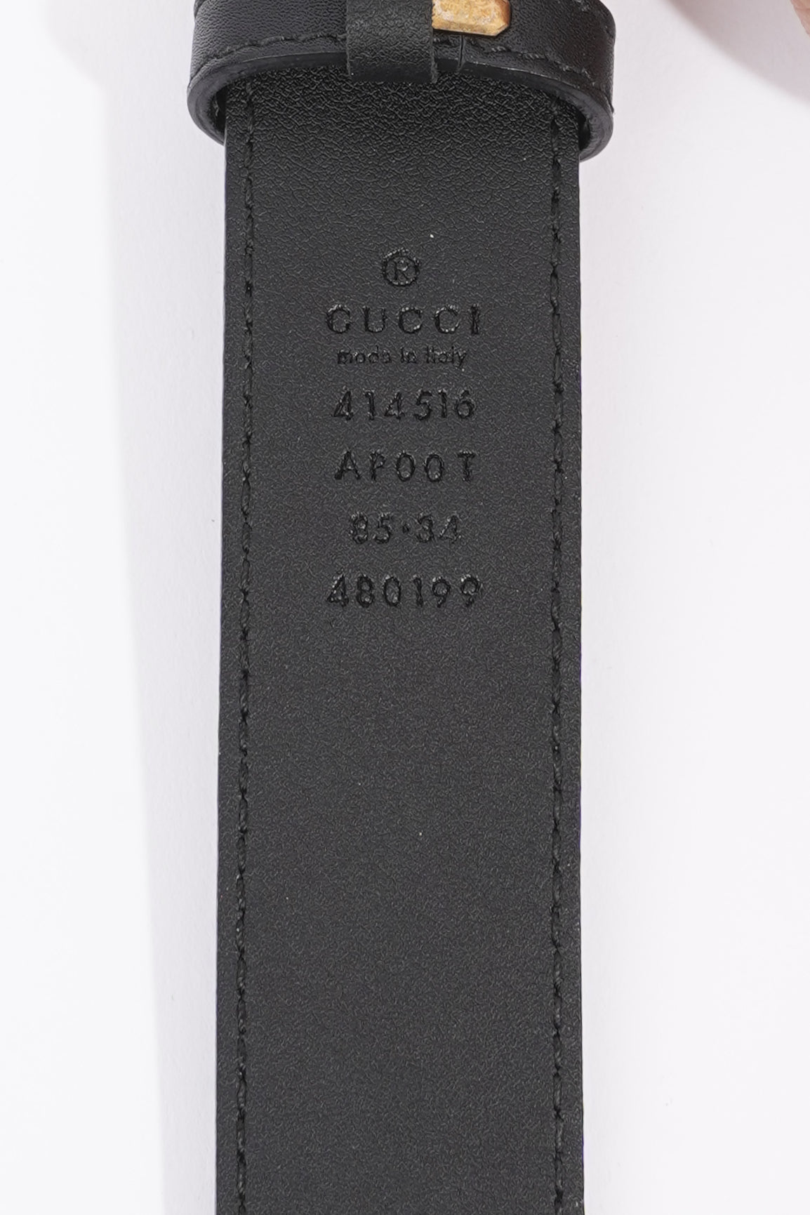 Gucci Womens GG Marmont Belt Black 85cm - 34"