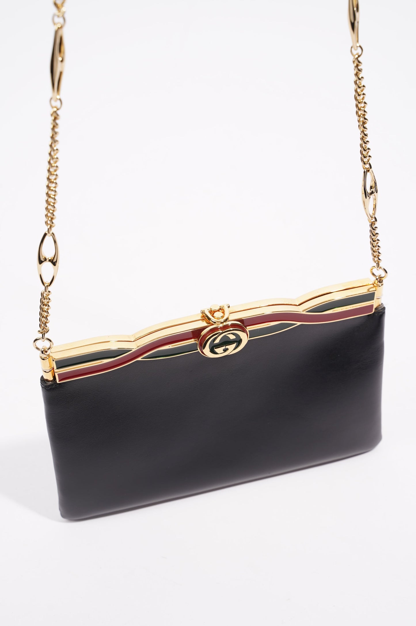 Gucci Womens Broadway Evening Bag Black